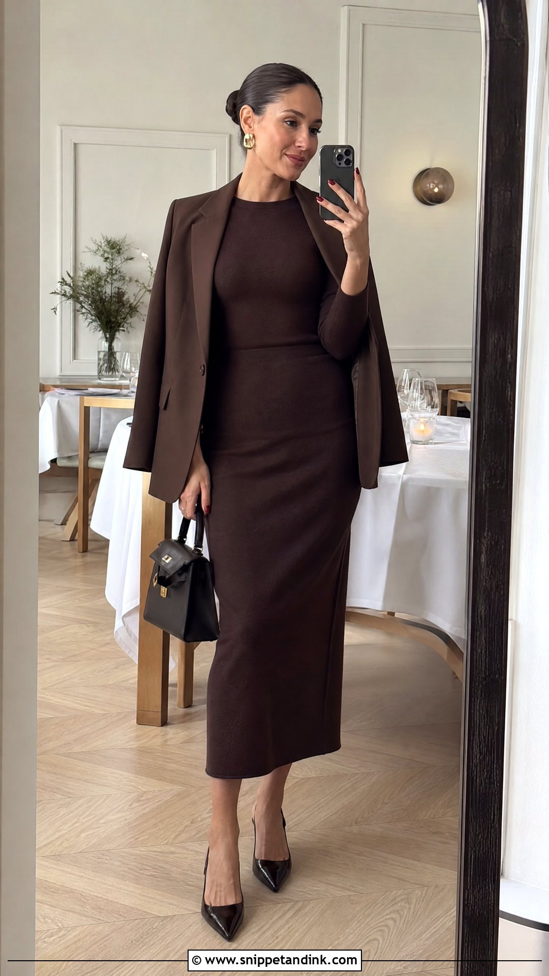 Knit Midi Dress for a Casual Fall Wedding - Snippet and Ink - 20 What to Wear to a Fall Wedding Ideas