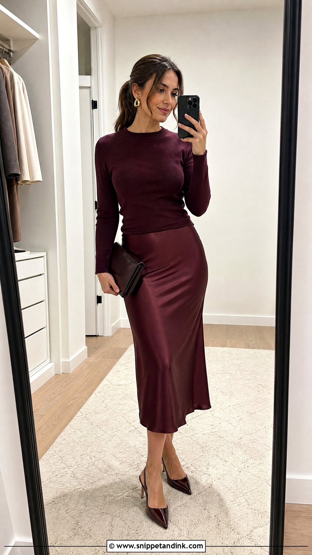 Knit Top And Satin Skirt Two Piece Wedding Outfit - Snippet and Ink - 20 Two Piece Wedding Outfit Ideas