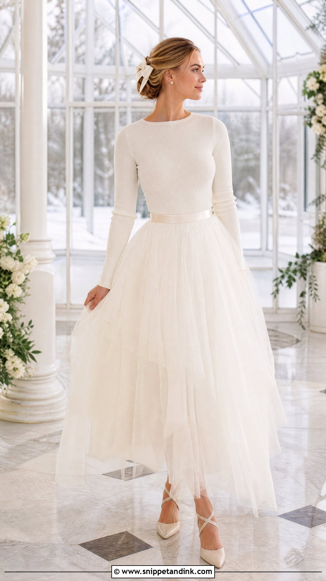 Knitted Top With Tulle Wedding Skirt - Snippet and Ink - 20 Wedding Skirt Separate Ideas