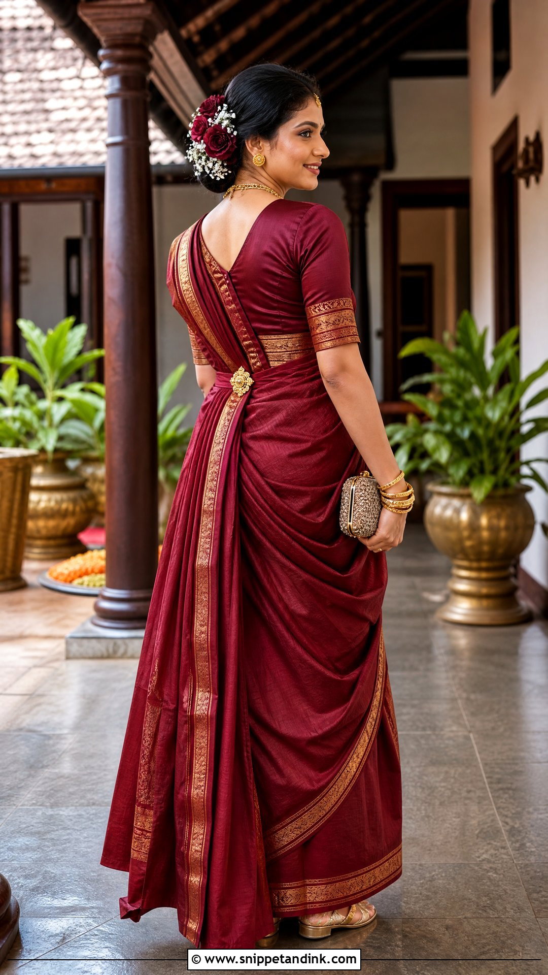 Kodava Bridal Saree - Snippet and Ink - 20 South Indian Bridal Outfits
