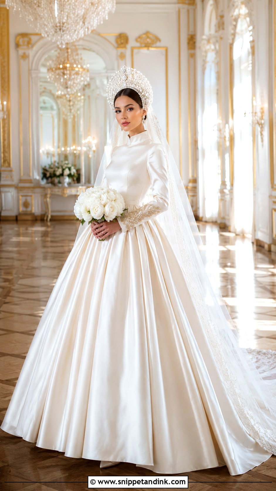 Kokoshnik Wedding Dress - Snippet and Ink - 20 Slavic Wedding Dress Ideas