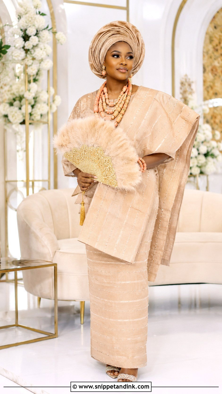 Komole Yoruba Bride Attire - Snippet and Ink - 25 Yoruba Traditional Wedding Attire for Bride Ideas