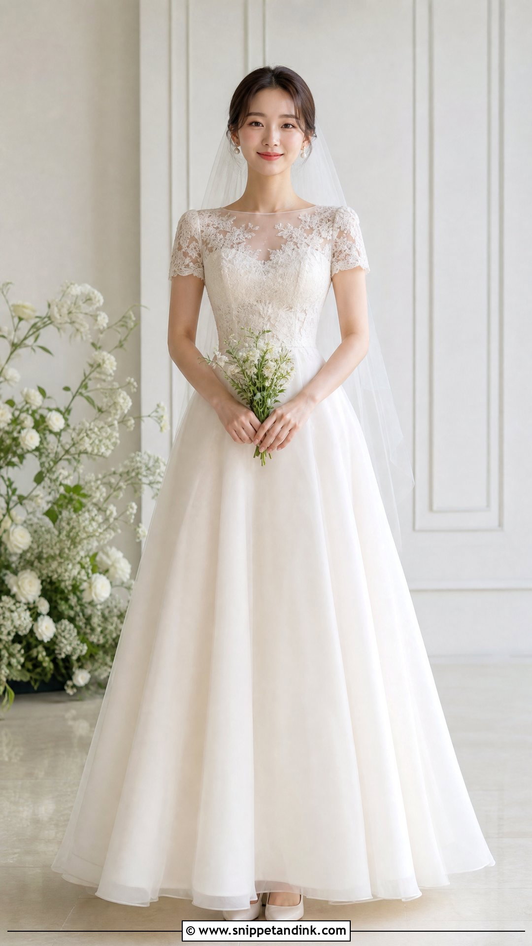 Korean A Line Wedding Dress - Snippet and Ink - 25 Korean Bride Dress Ideas