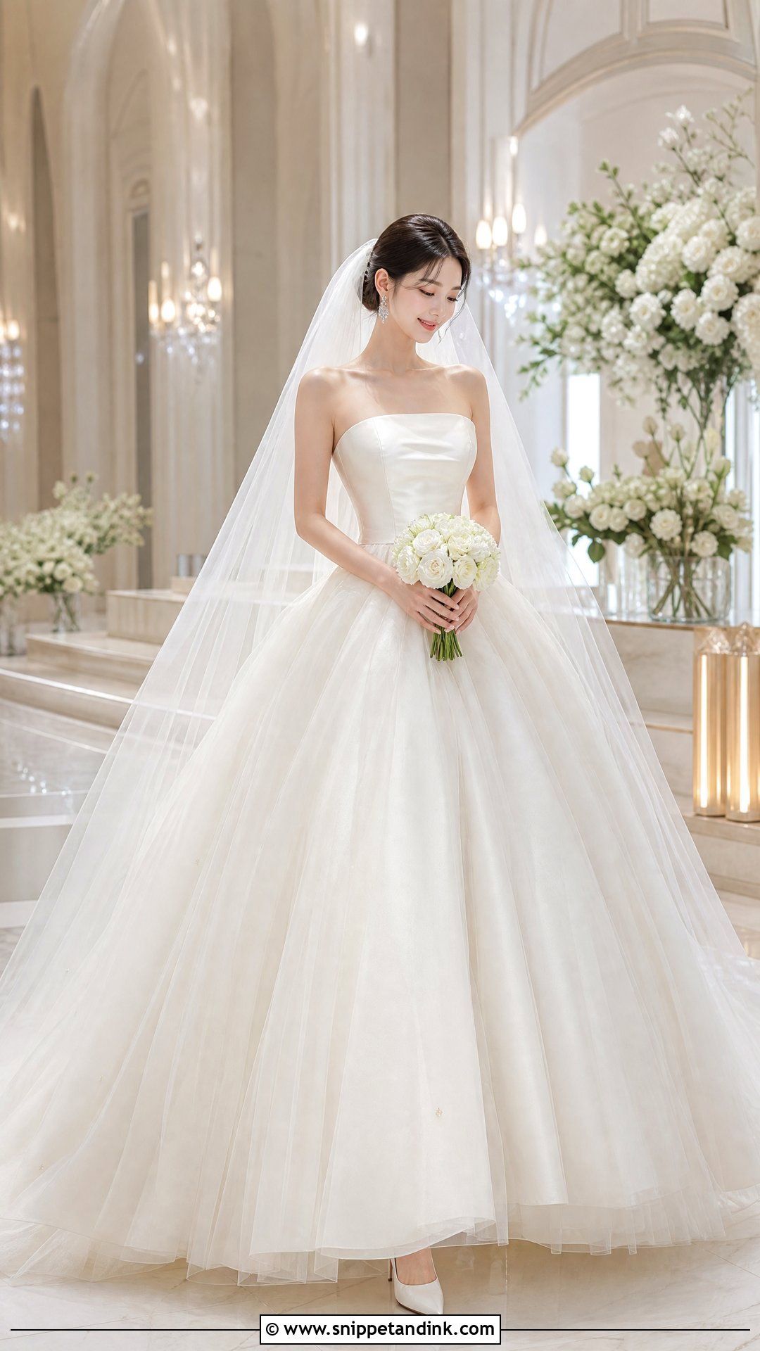 Korean Ball Gown Wedding Dress - Snippet and Ink - 25 Korean Bride Dress Ideas