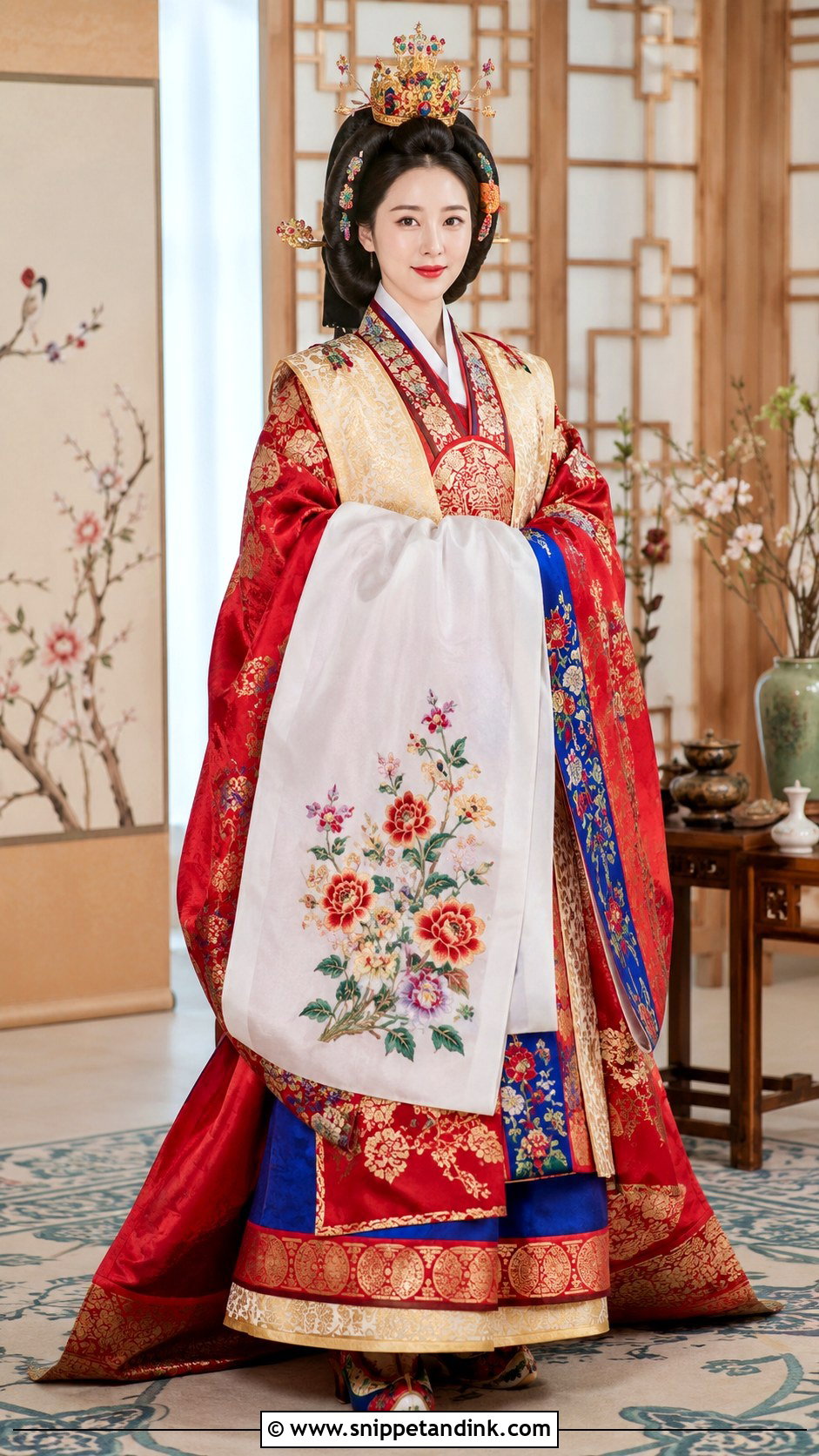 Korean Bride Hwarot Wedding Outfit - Snippet and Ink - 30 Korean Bride Ideas
