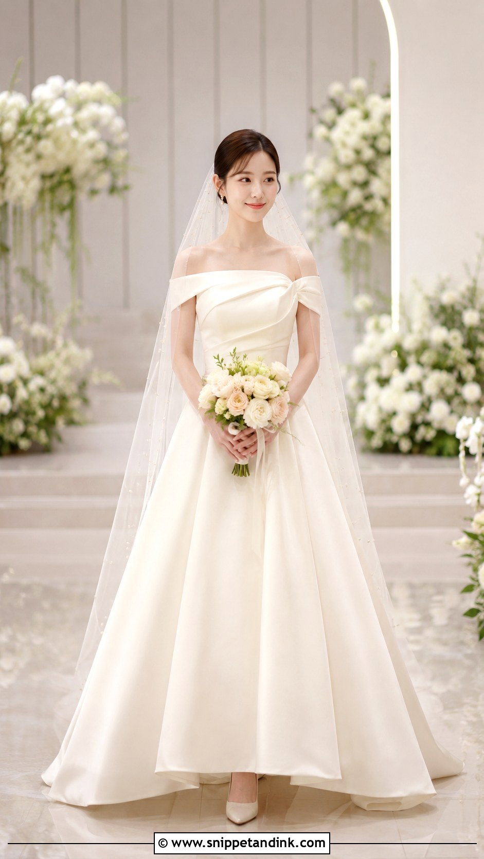 Korean Bride Ivory Wedding Dress - Snippet and Ink - 30 Korean Bride Ideas