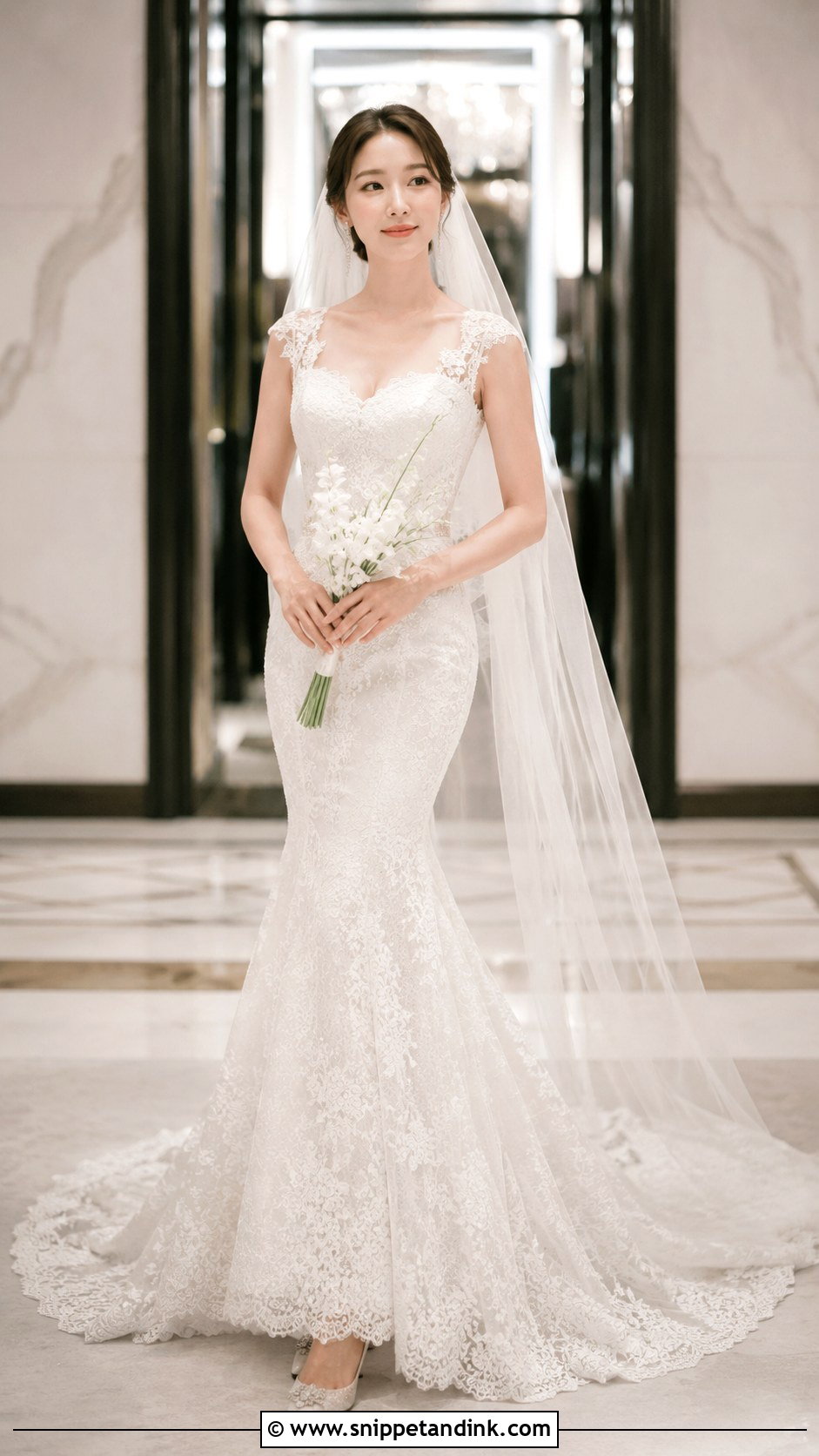 Korean Bride Mermaid Wedding Dress - Snippet and Ink - 30 Korean Bride Ideas