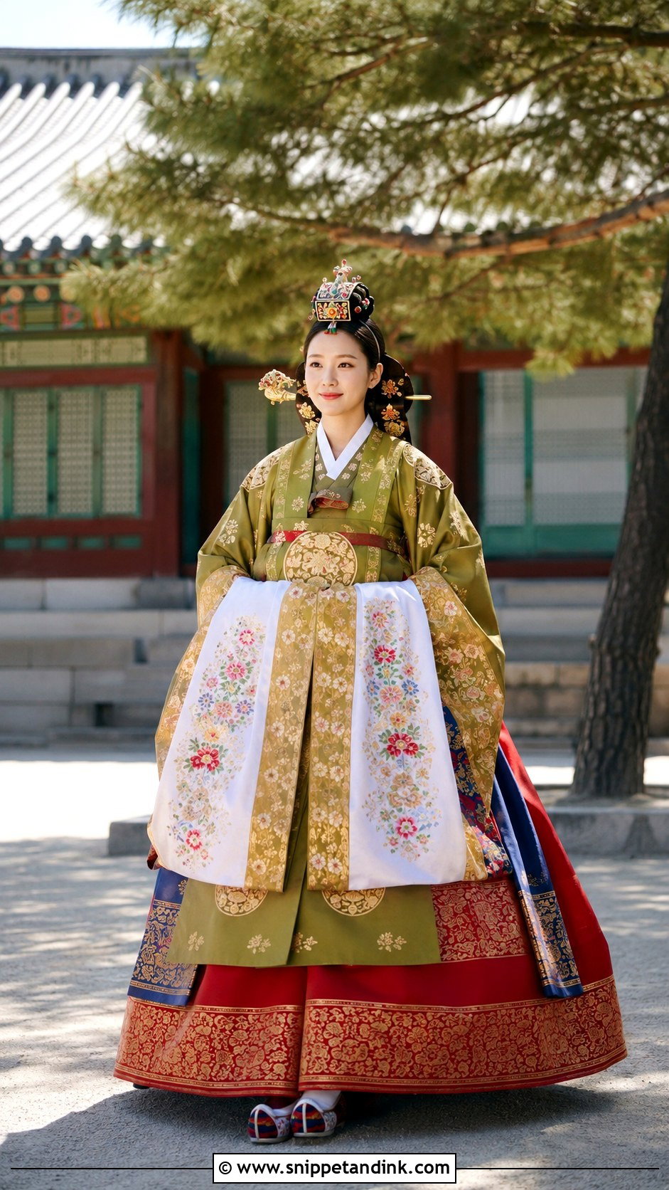 Korean Bride Palace Wedding Hanbok - Snippet and Ink - 30 Korean Bride Ideas