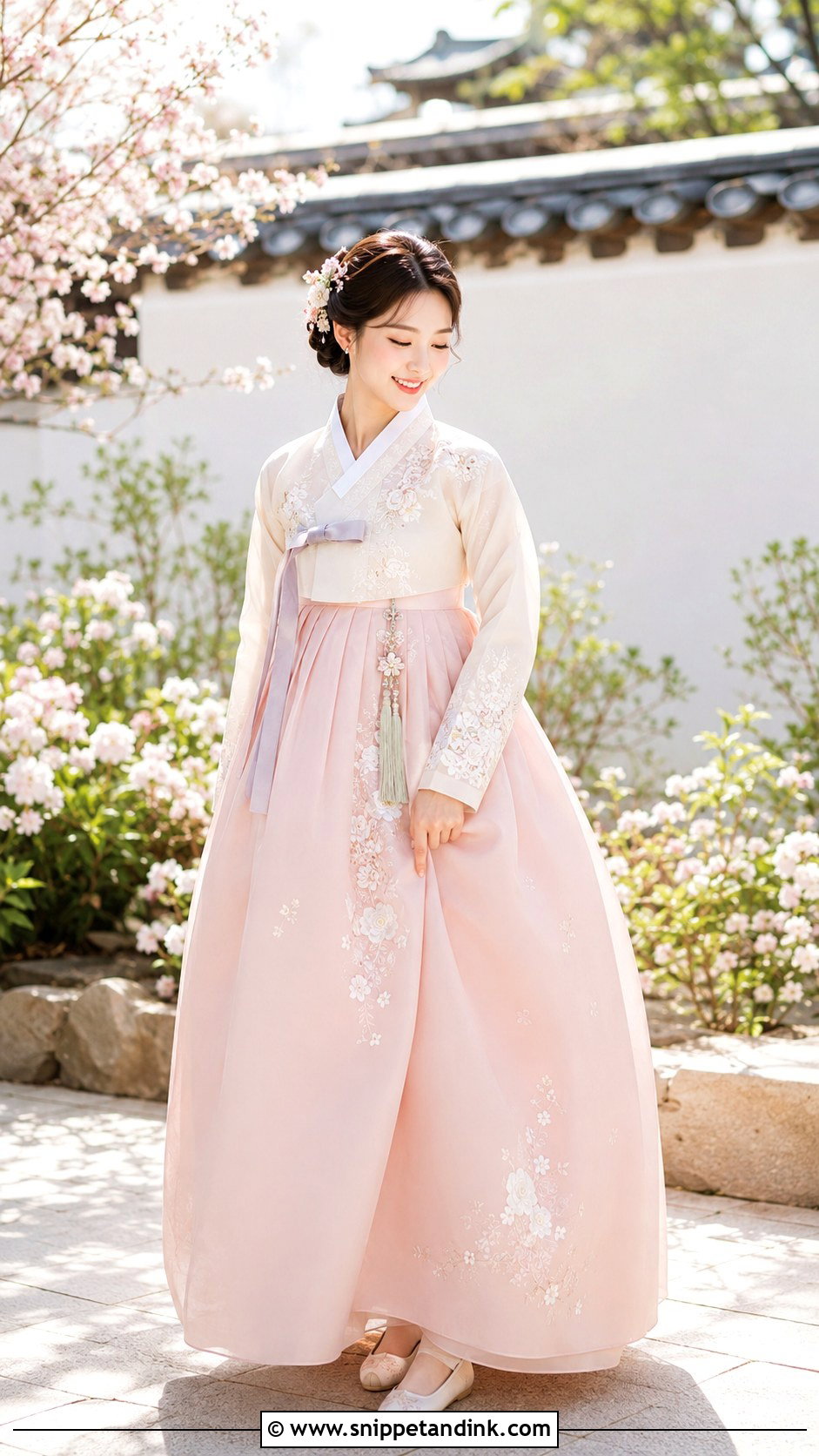 Korean Bride Pastel Hanbok Wedding Outfit - Snippet and Ink - 30 Korean Bride Ideas