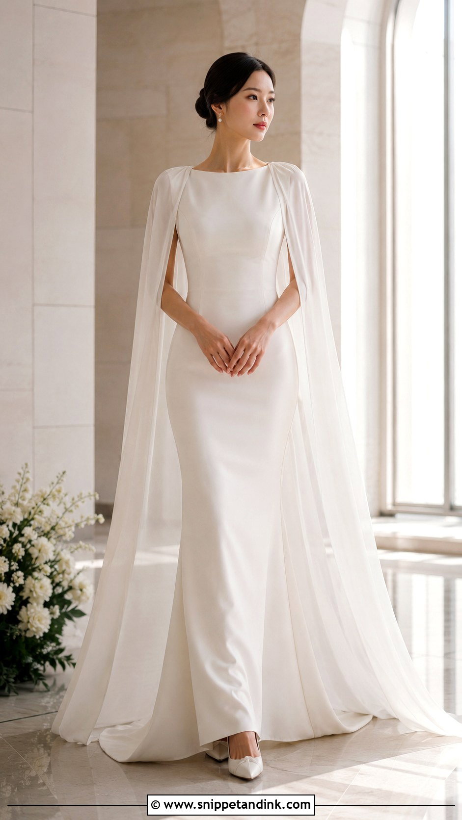 Korean Cape Wedding Dress - Snippet and Ink - 25 Korean Style Wedding Dress Ideas