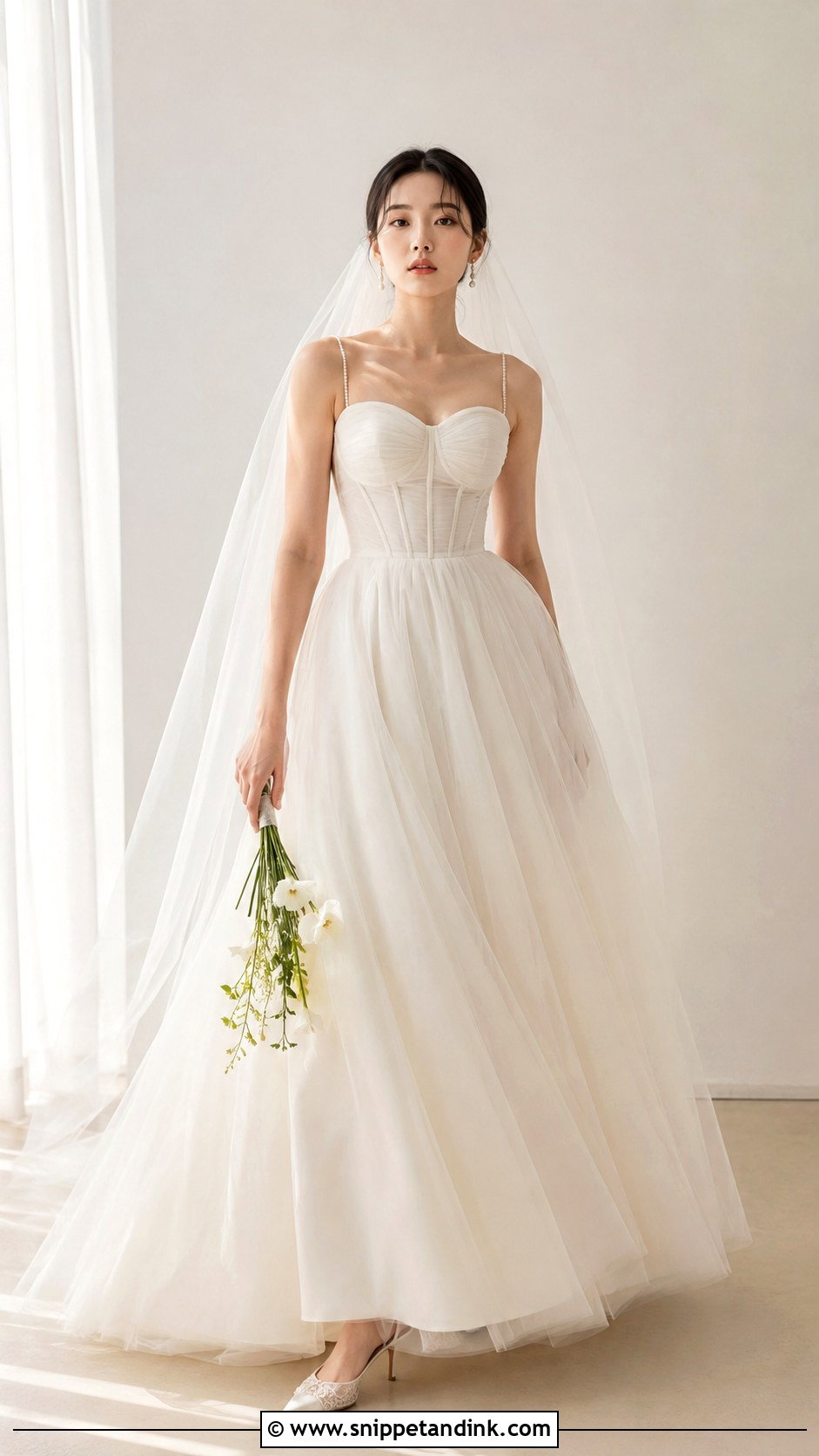 Korean Corset Bodice Wedding Dress - Snippet and Ink - 25 Korean Style Wedding Dress Ideas
