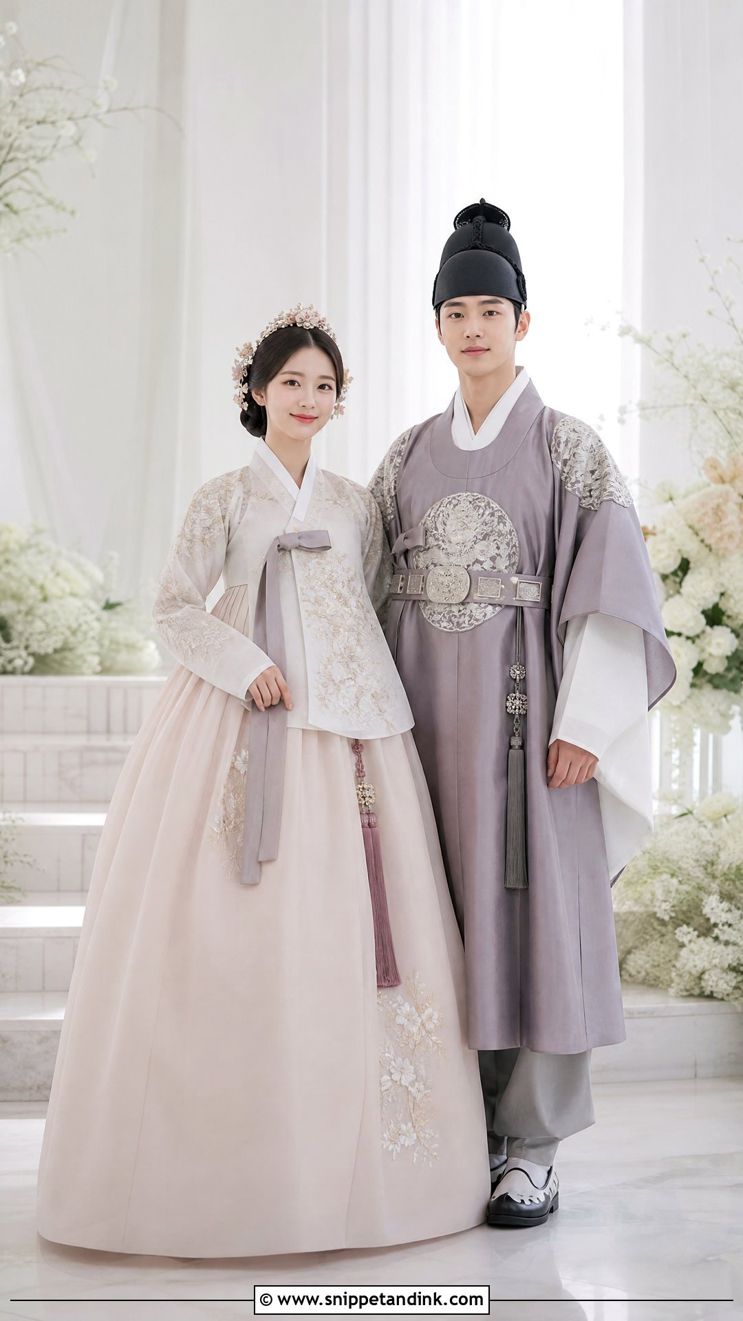 Korean Hanbok Traditional Wedding Attire - Snippet and Ink - 20 Traditional Wedding Attire for Couples Ideas