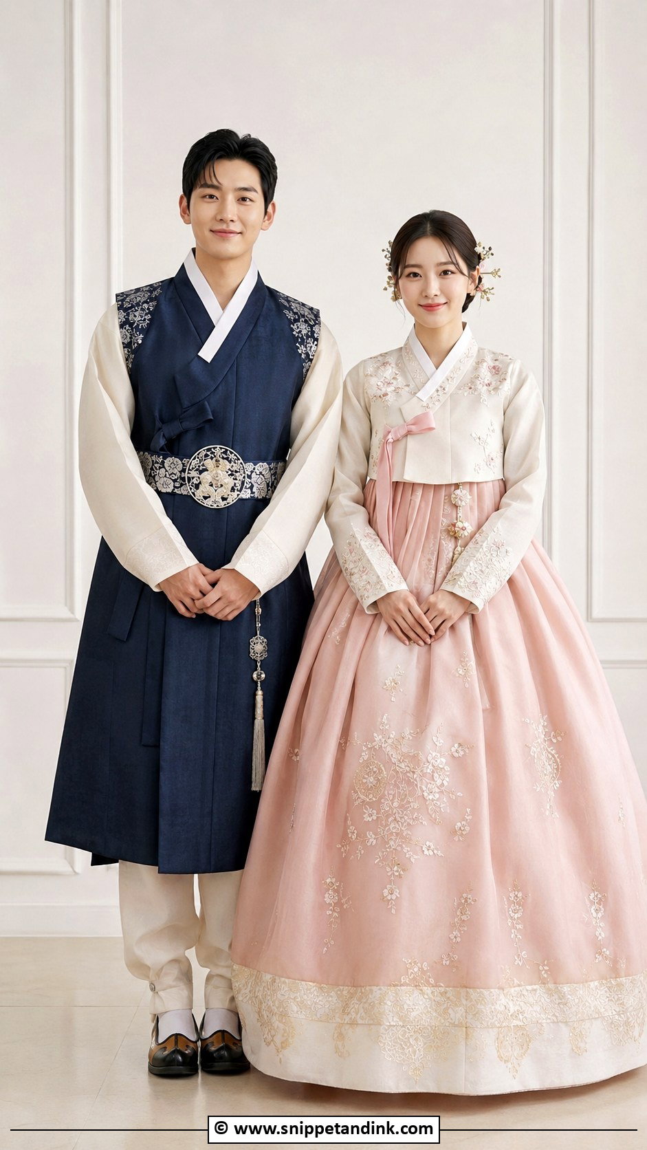 Korean Hanbok Wedding Outfit - Snippet and Ink - 30 Couple Wedding Dress Ideas