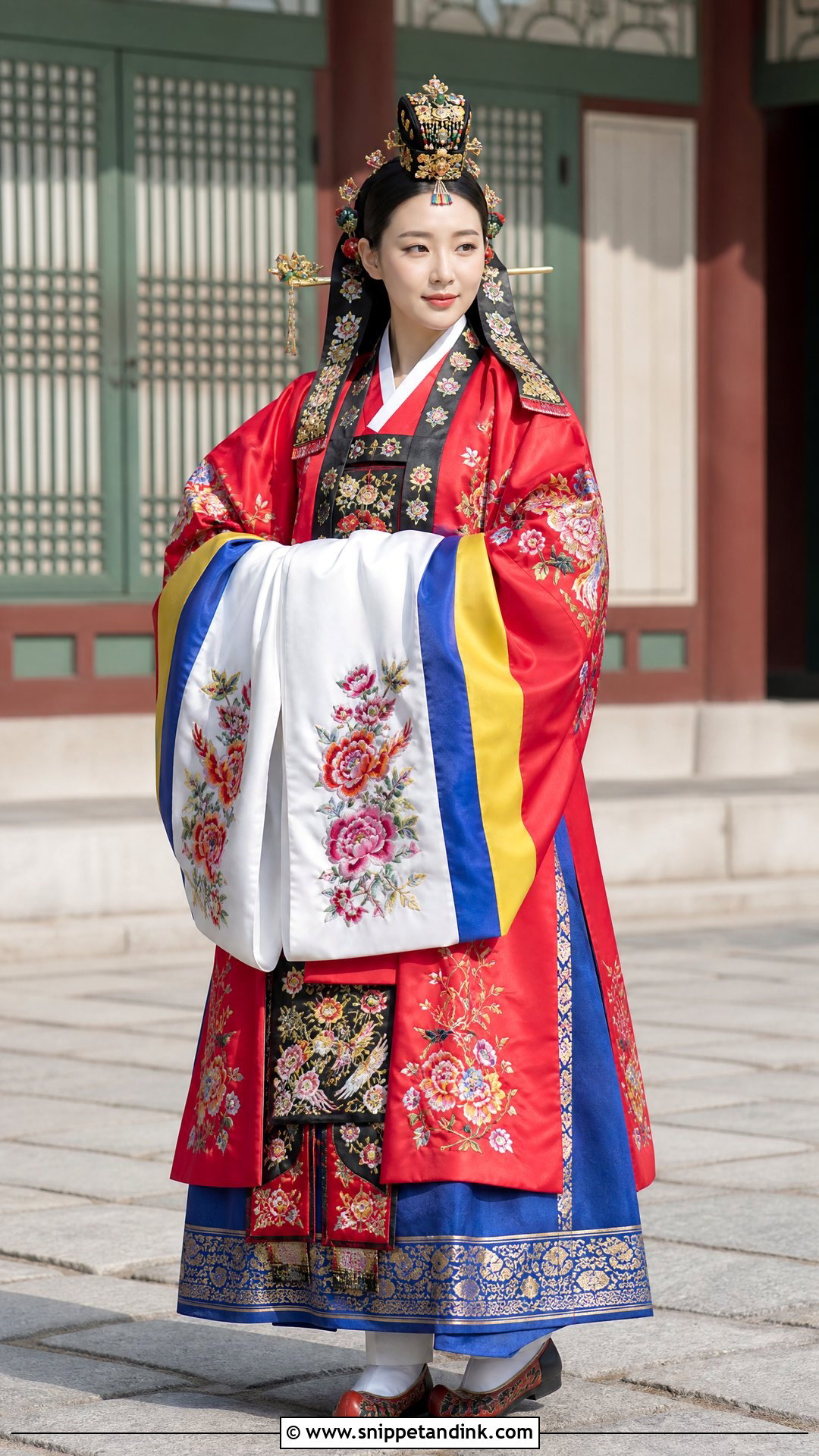 Korean Hwarot Bridal Dress - Snippet and Ink - 20 Traditional Bride Dress Ideas