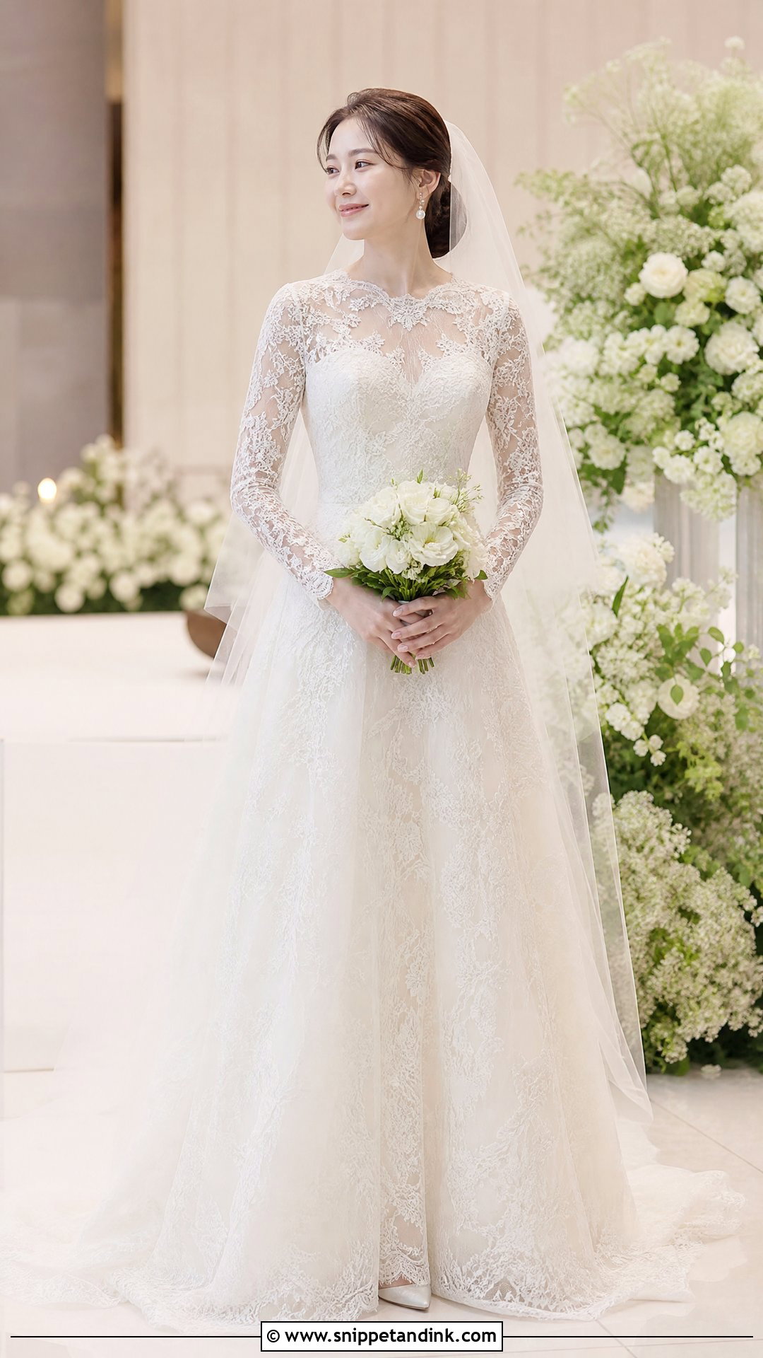 Korean Lace Wedding Dress - Snippet and Ink - 25 Korean Bride Dress Ideas