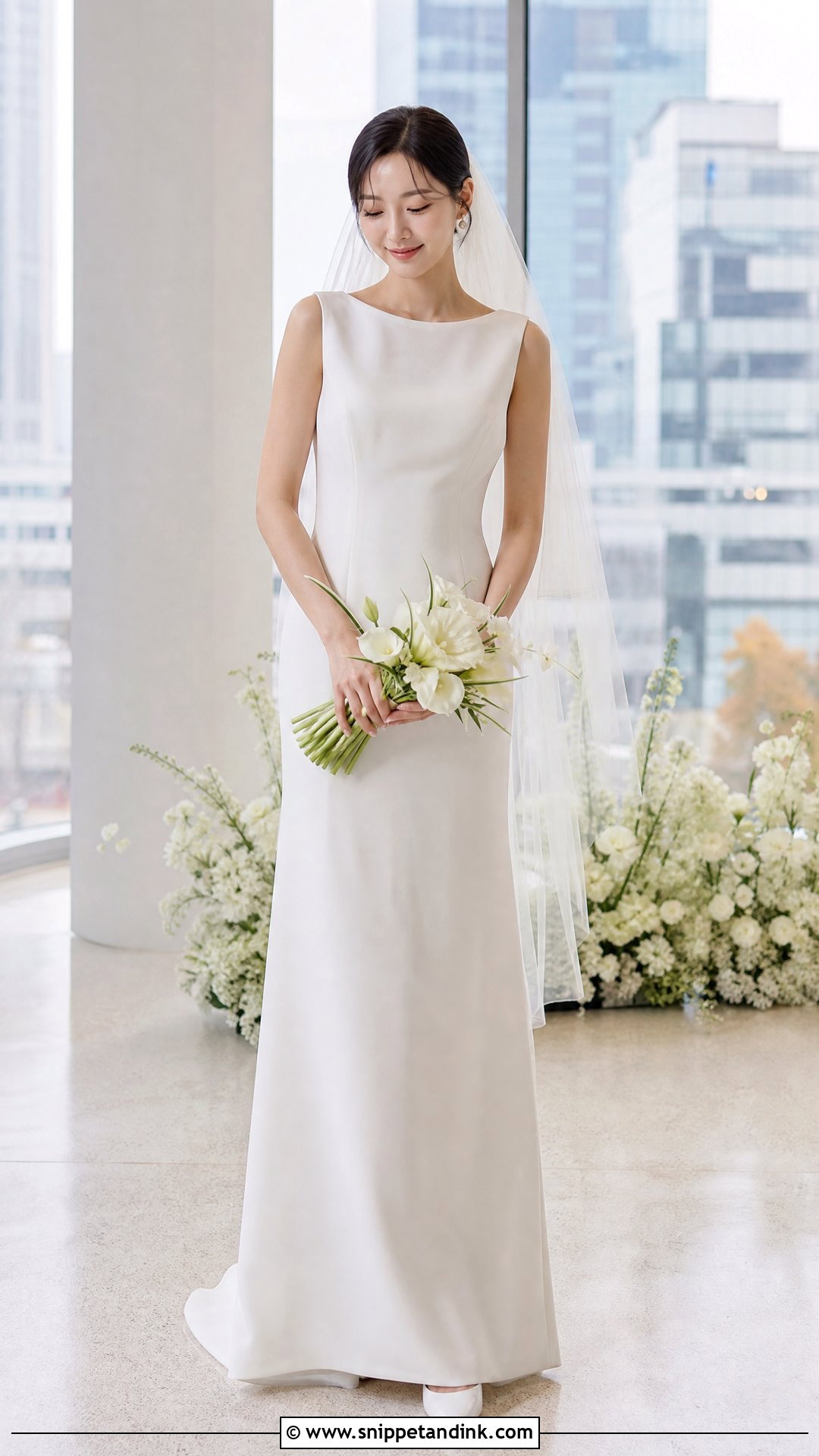 Korean Minimalist Wedding Dress - Snippet and Ink - 25 Korean Bride Dress Ideas