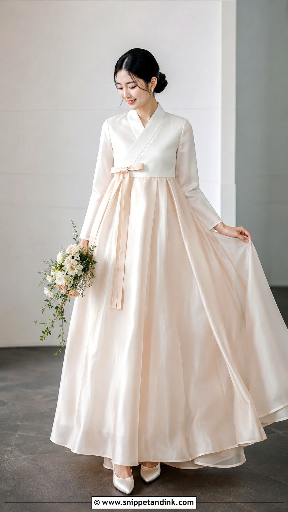 Korean Modern Hanbok Wedding Dress - Snippet and Ink - 25 Korean Style Wedding Dress Ideas