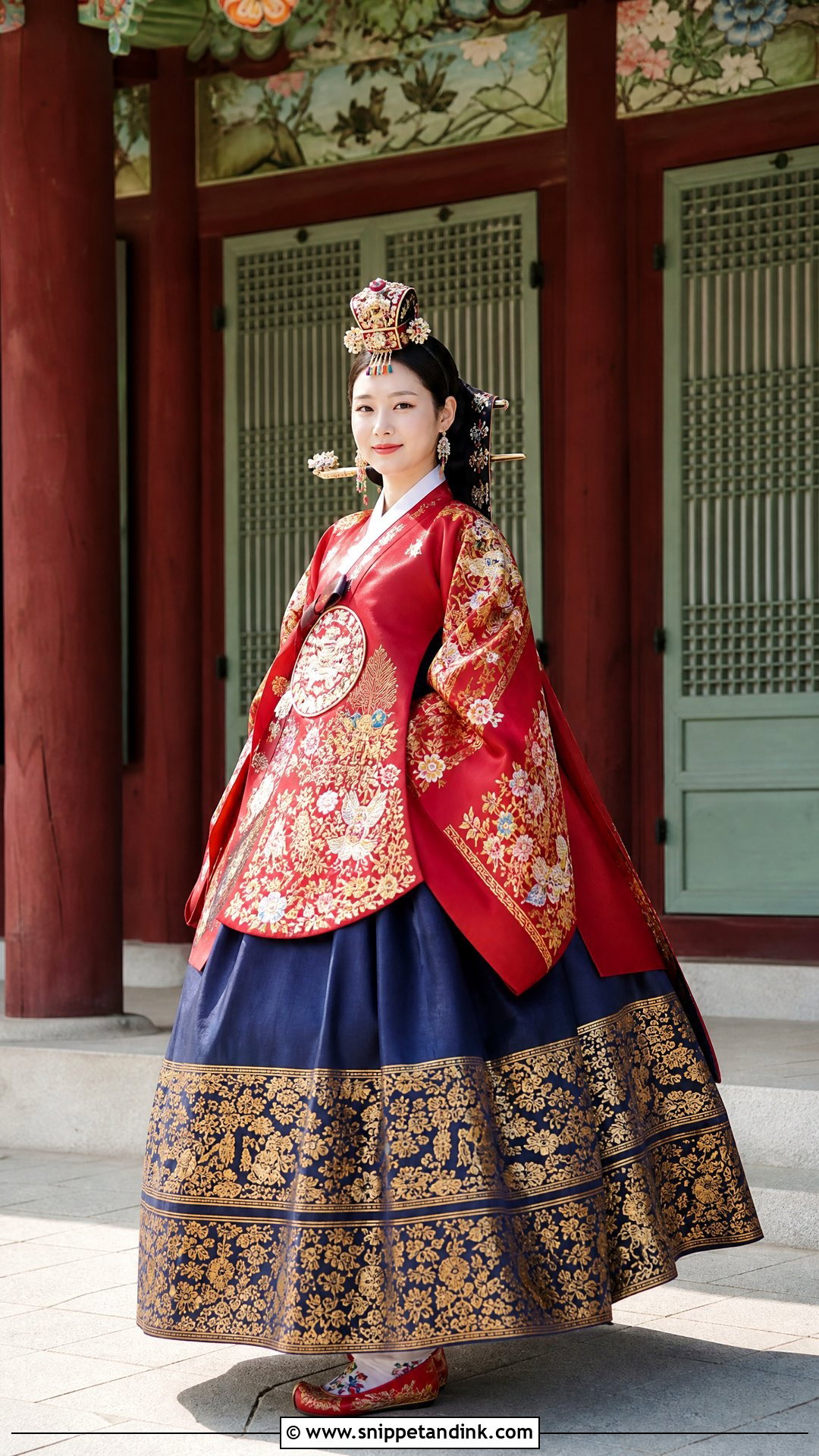Korean Traditional Marriage Dress With Hwarot Hanbok - Snippet and Ink - 20 Traditional Marriage Dress for Women Ideas