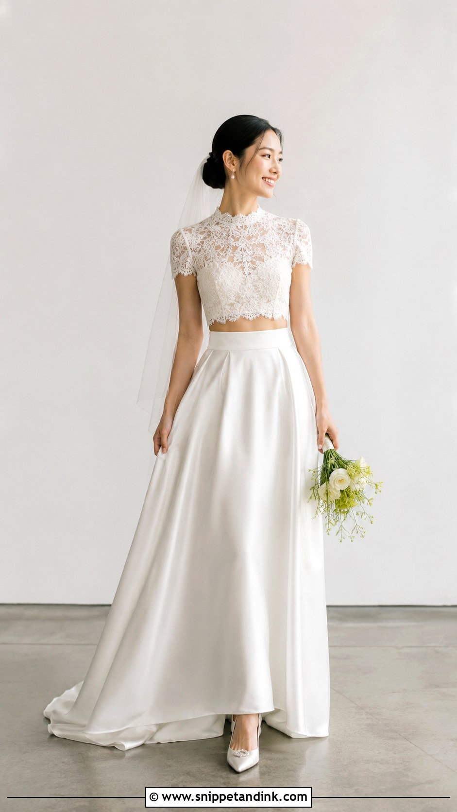 Korean Two Piece Wedding Dress - Snippet and Ink - 25 Korean Style Wedding Dress Ideas