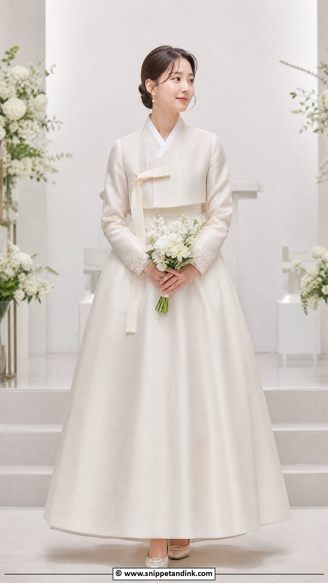 Korean Wedding Dress With A Line Skirt - Snippet and Ink - 35 Korean Wedding Dress Ideas