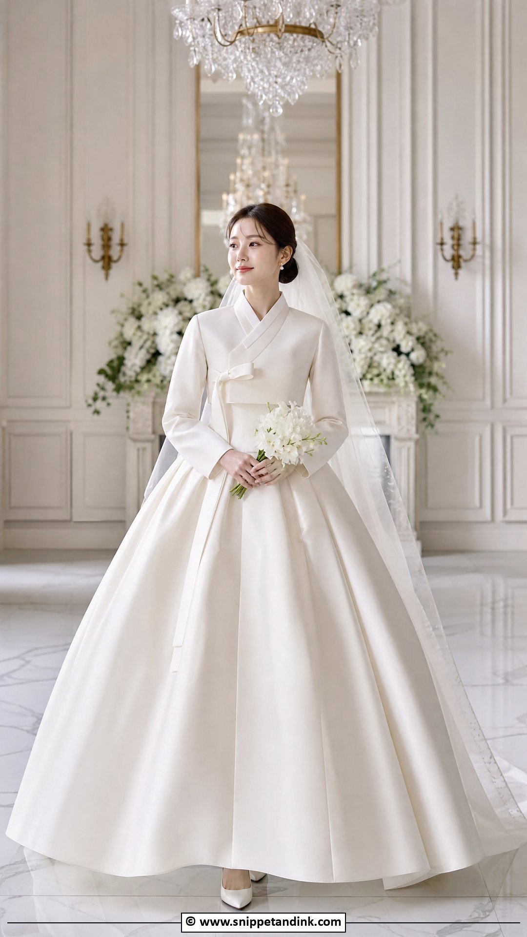 Korean Wedding Dress With Ball Gown Skirt - Snippet and Ink - 35 Korean Wedding Dress Ideas
