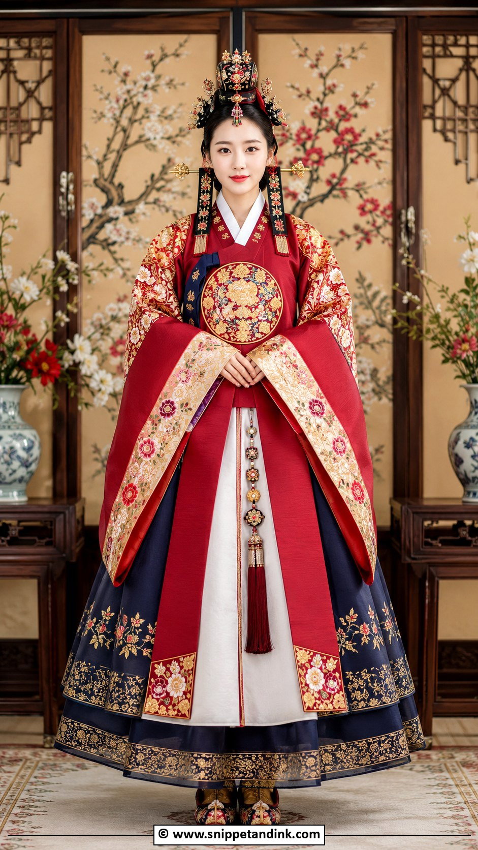 Korean Wedding Dress With Hwagwan - Snippet and Ink - 25 Korean Wedding Dresses
