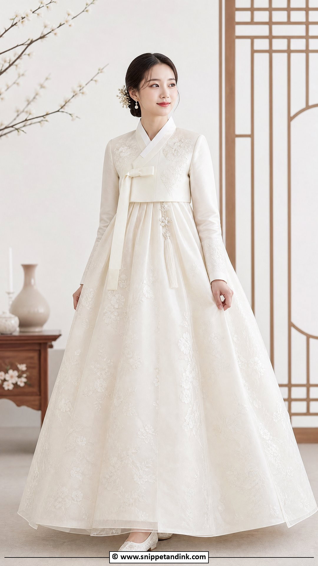 Korean Wedding Dress With Jeogori Top - Snippet and Ink - 35 Korean Wedding Dress Ideas