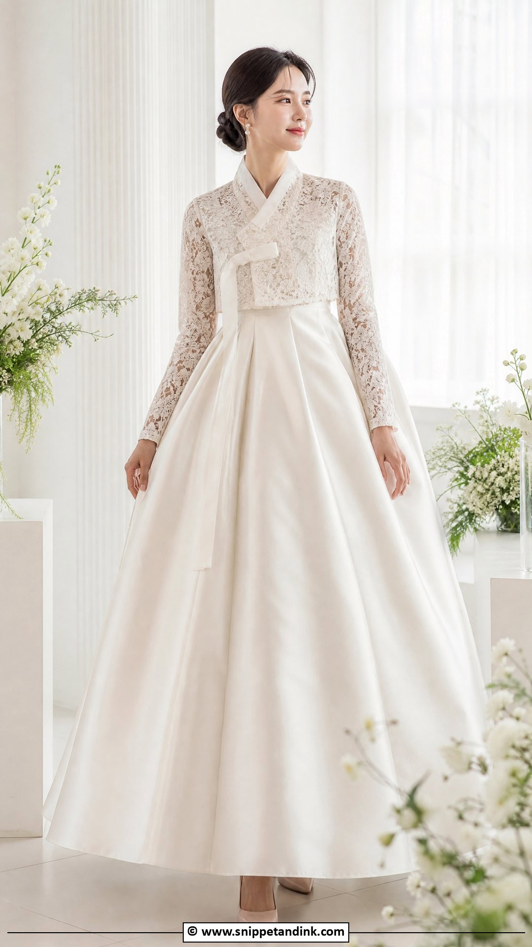 Korean Wedding Dress With Lace Overlay - Snippet and Ink - 35 Korean Wedding Dress Ideas
