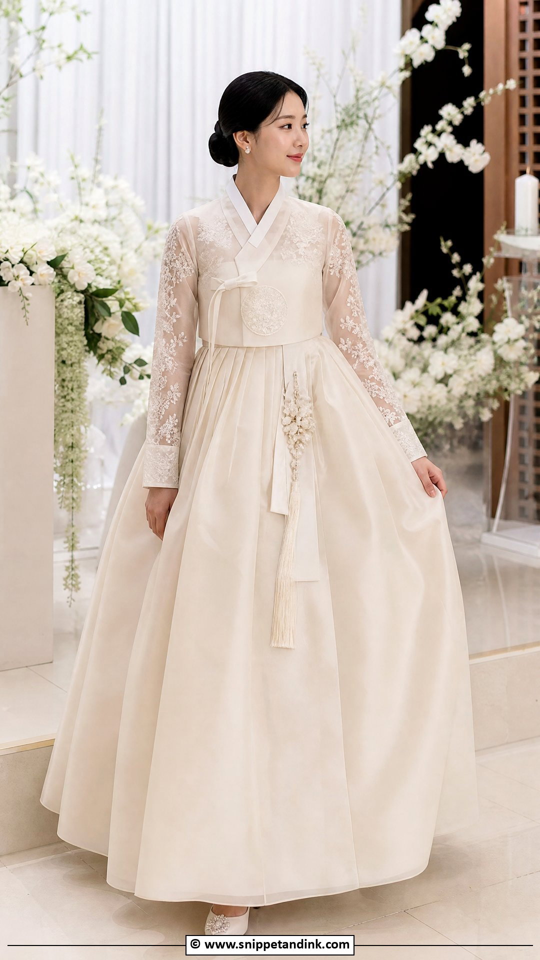 Korean Wedding Dress With Long Sleeves - Snippet and Ink - 35 Korean Wedding Dress Ideas