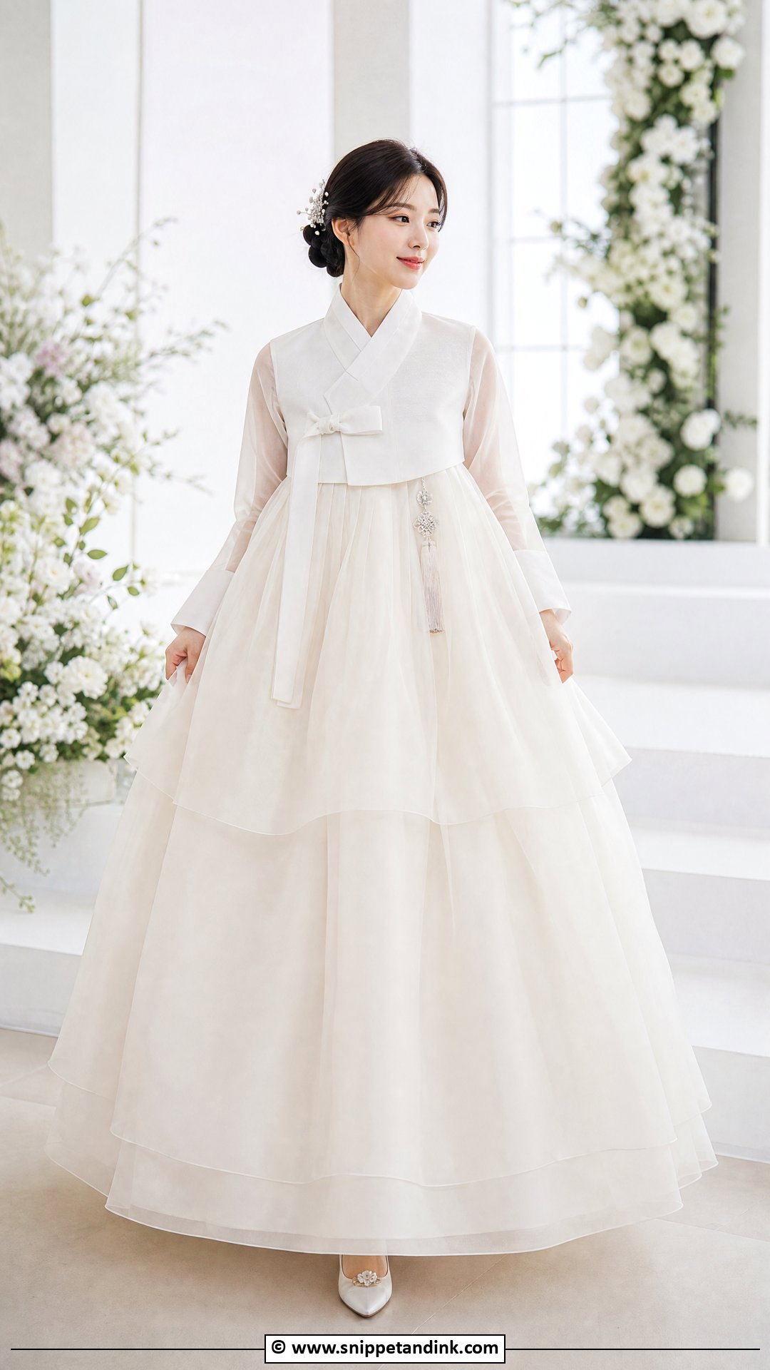 Korean Wedding Dress With Organza Layers - Snippet and Ink - 35 Korean Wedding Dress Ideas