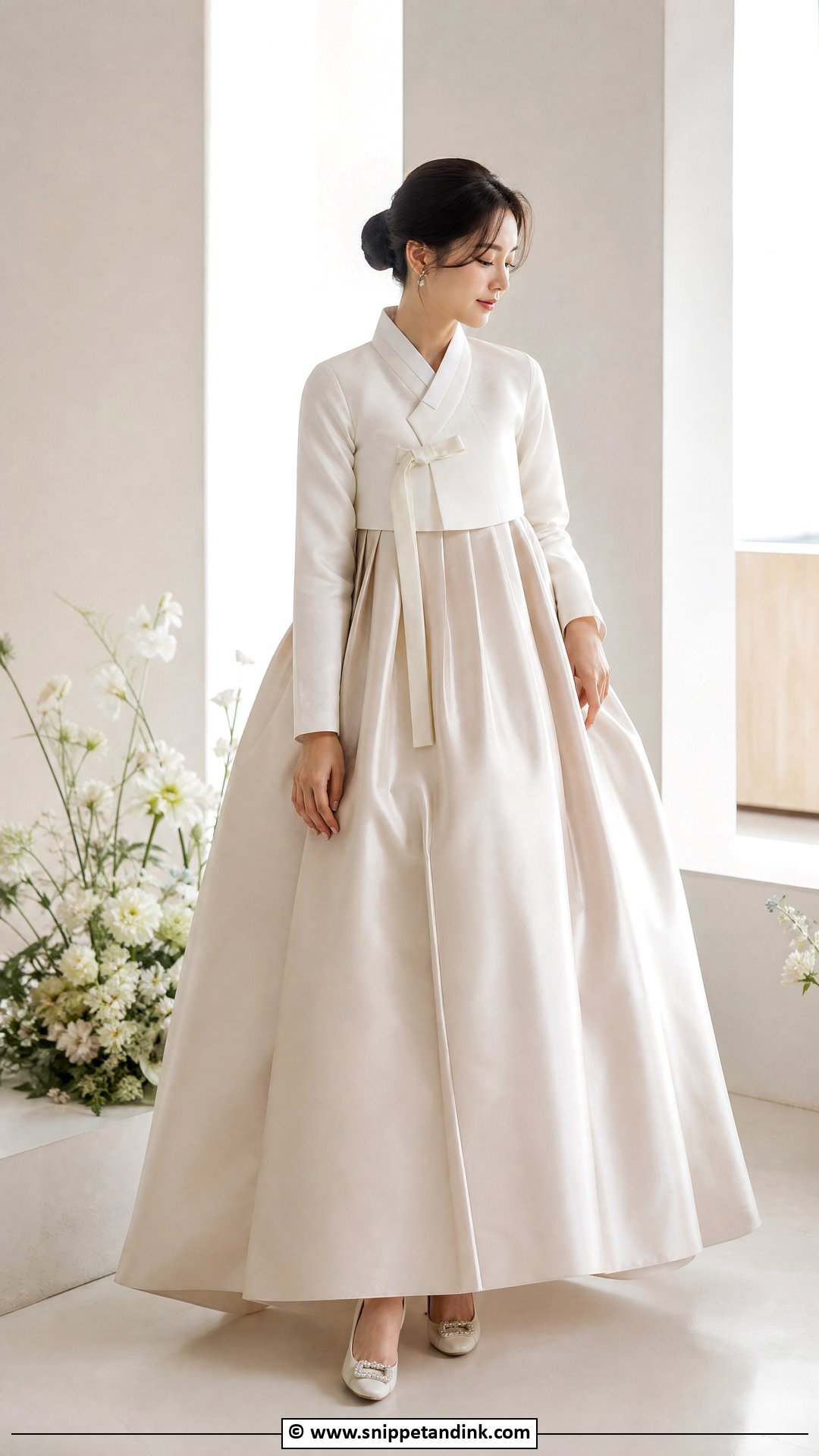 Korean Wedding Dress With Satin Skirt - Snippet and Ink - 35 Korean Wedding Dress Ideas