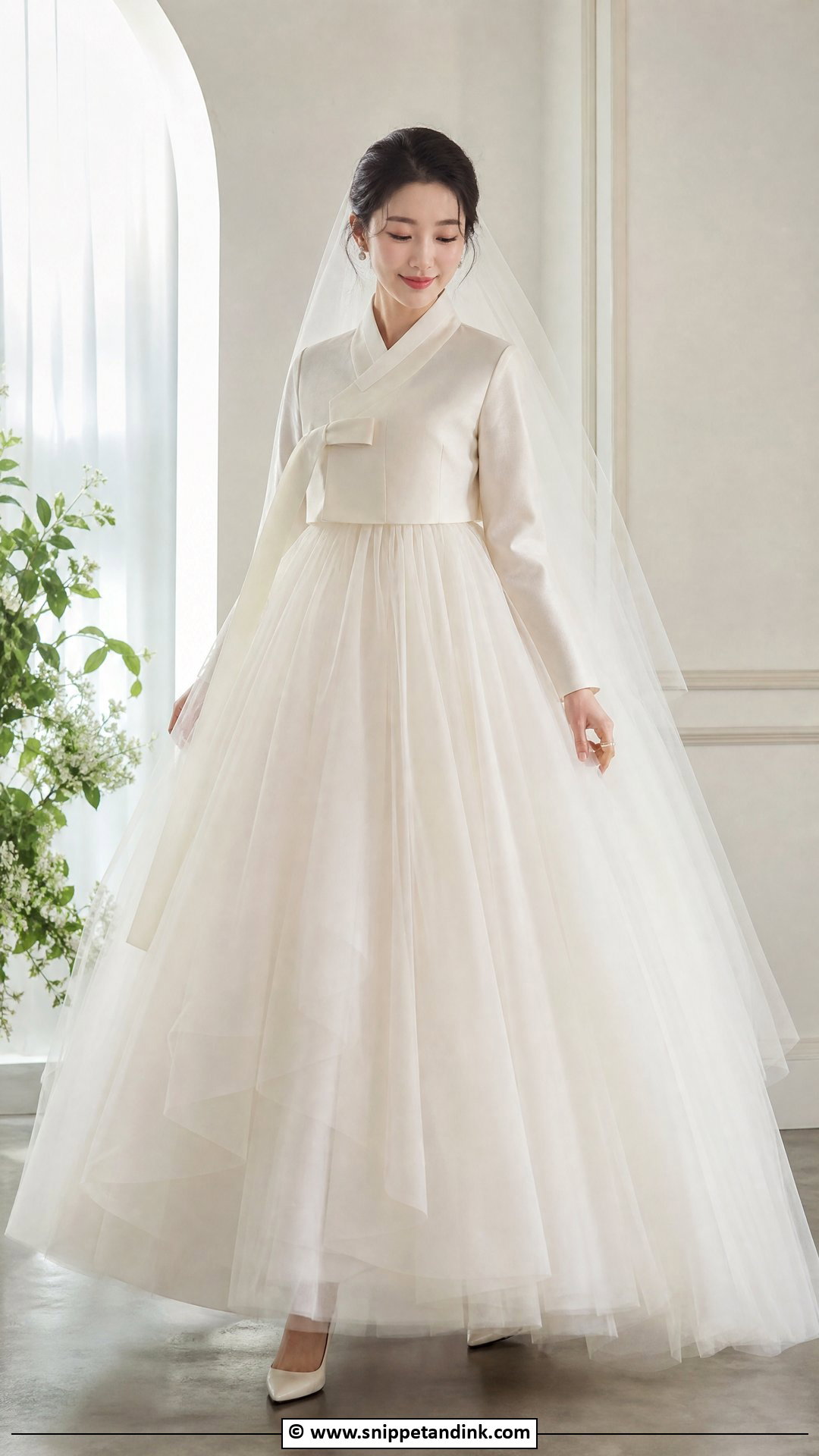 Korean Wedding Dress With Tulle Skirt - Snippet and Ink - 35 Korean Wedding Dress Ideas
