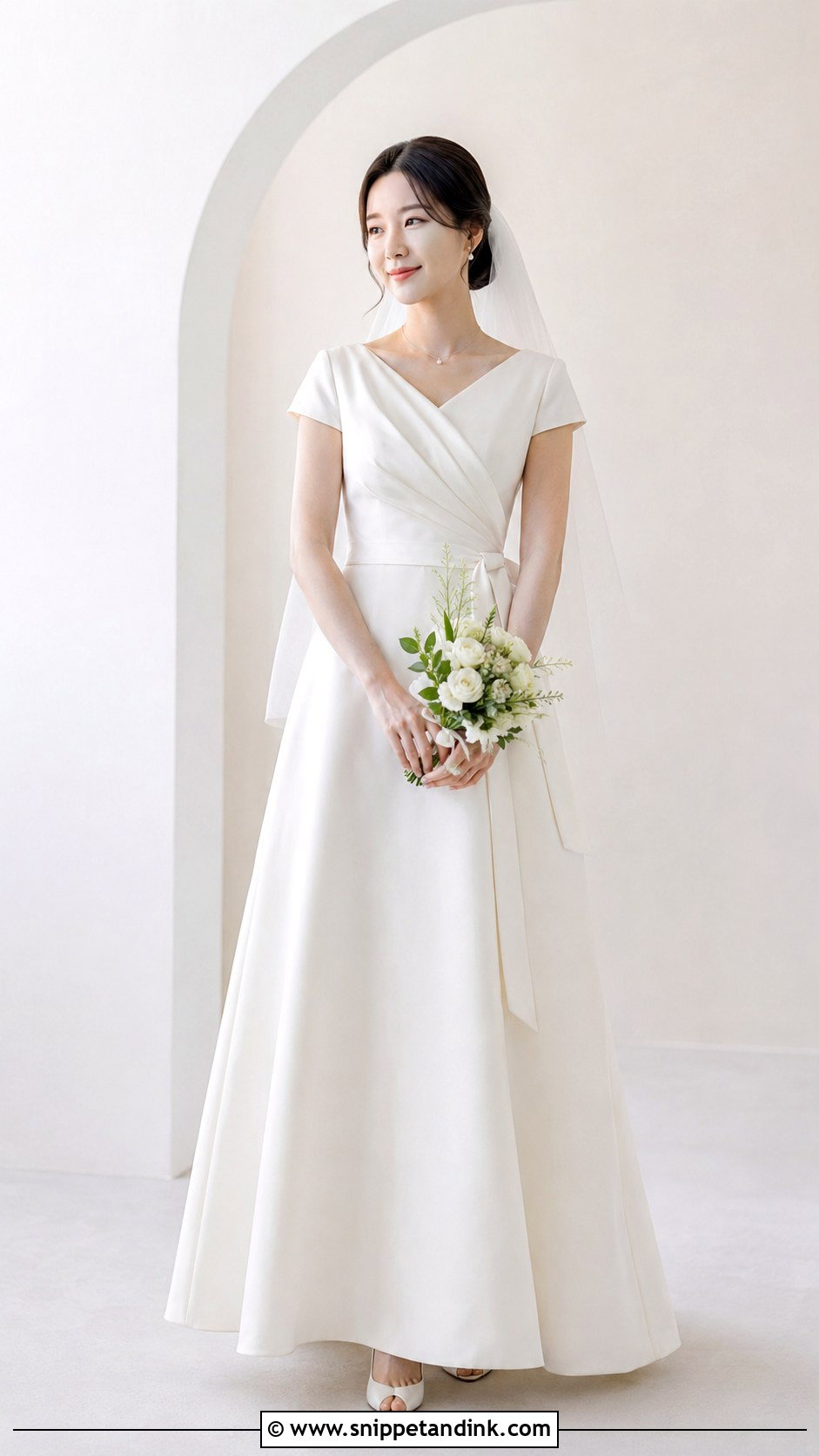 Korean Wedding Gown With A Line Skirt - Snippet and Ink - 25 Korean Wedding Gown Ideas
