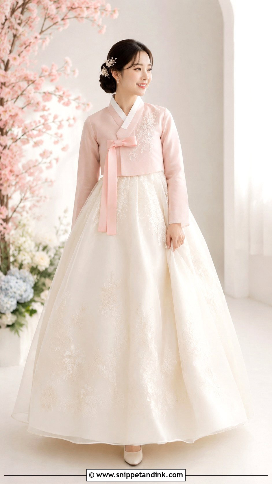 Korean Wedding Gown With Pastel Hanbok Colors - Snippet and Ink - 25 Korean Wedding Gown Ideas