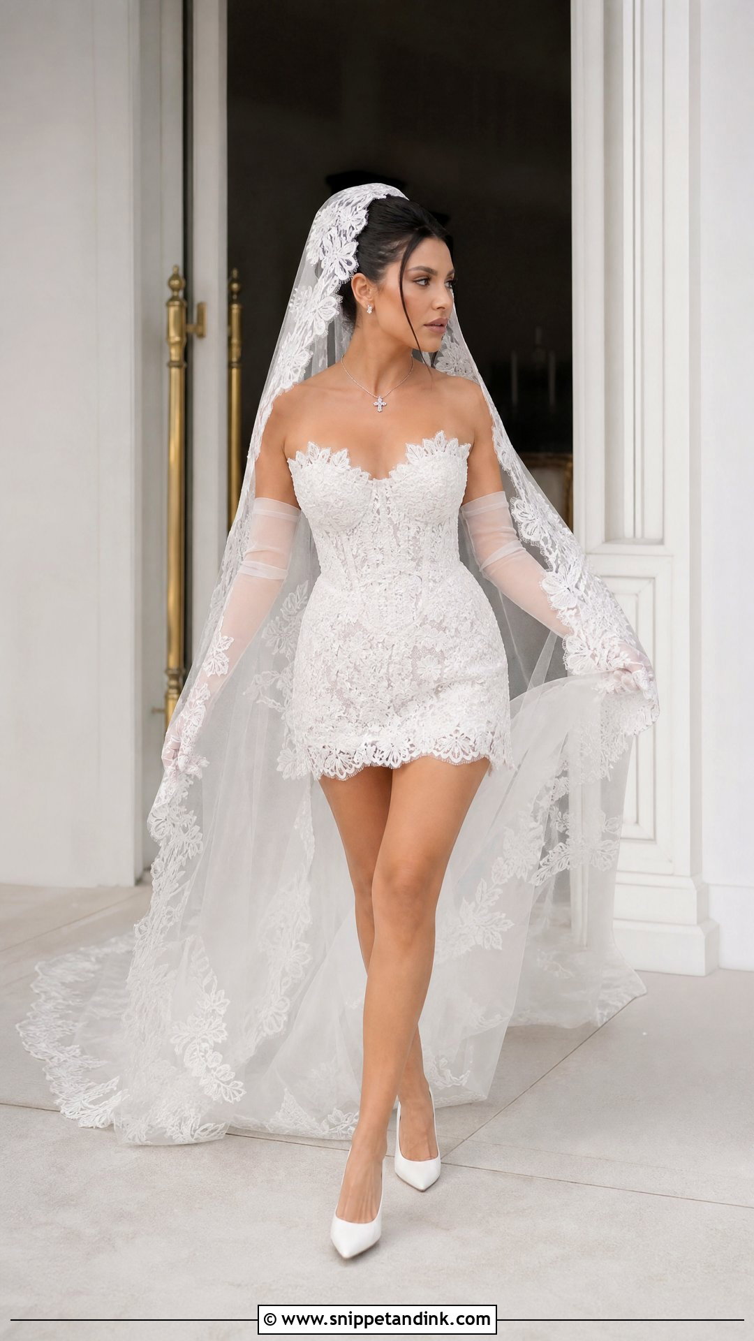 Kourtney Kardashian Wedding Dress - Snippet and Ink - 30 Celebrity Wedding Dresses