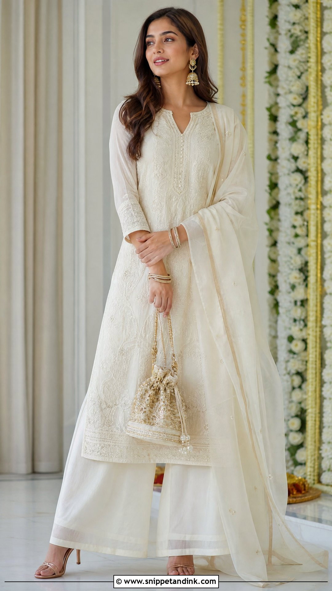 Kurta Palazzo Dress - Snippet and Ink - 25 Indian Wedding Function Dresses