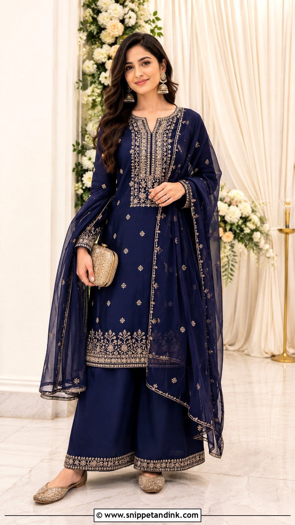 Kurta Palazzo Ring Ceremony Outfit - Snippet and Ink - 30 Ring Ceremony Outfit Ideas