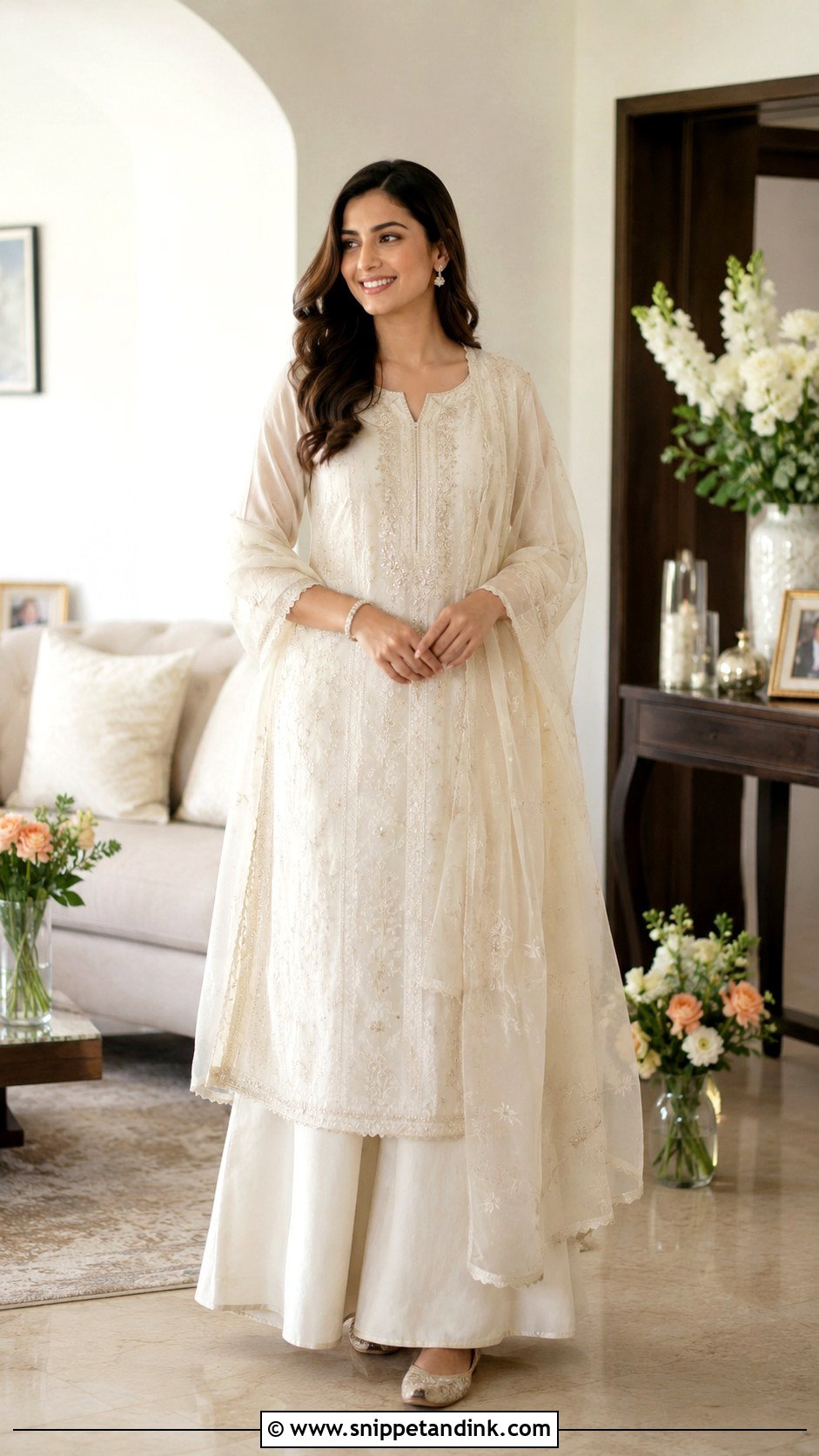 Kurta Palazzo Roka Outfit - Snippet and Ink - 25 Roka Ceremony Outfits Simple