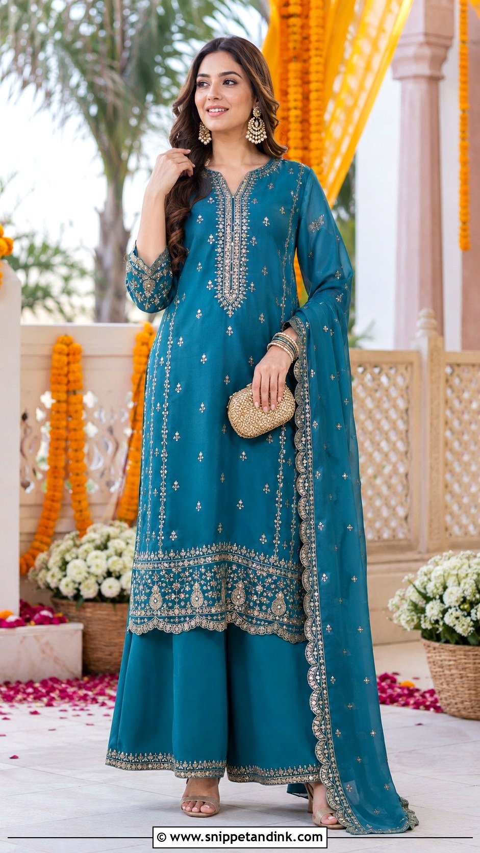 Kurta Palazzo Set For Brother Wedding - Snippet and Ink - 25 Brother Wedding Dress for Sister Ideas