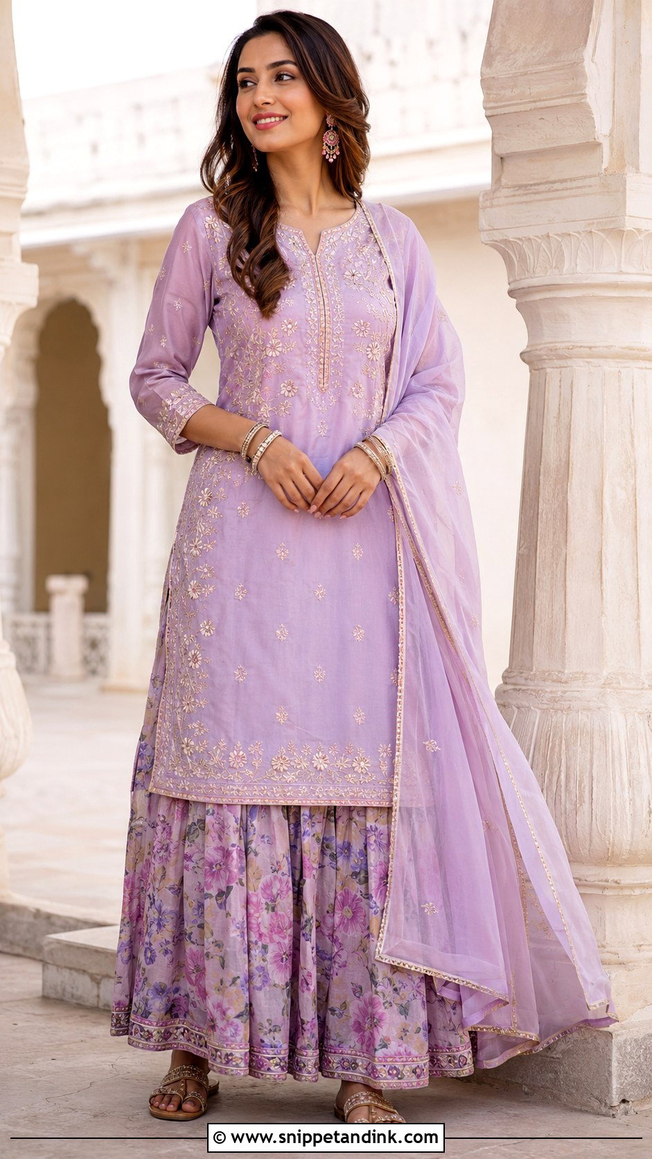 Kurta Skirt Set For Indian Summer Wedding - Snippet and Ink - 25 Indian Summer Wedding Outfits