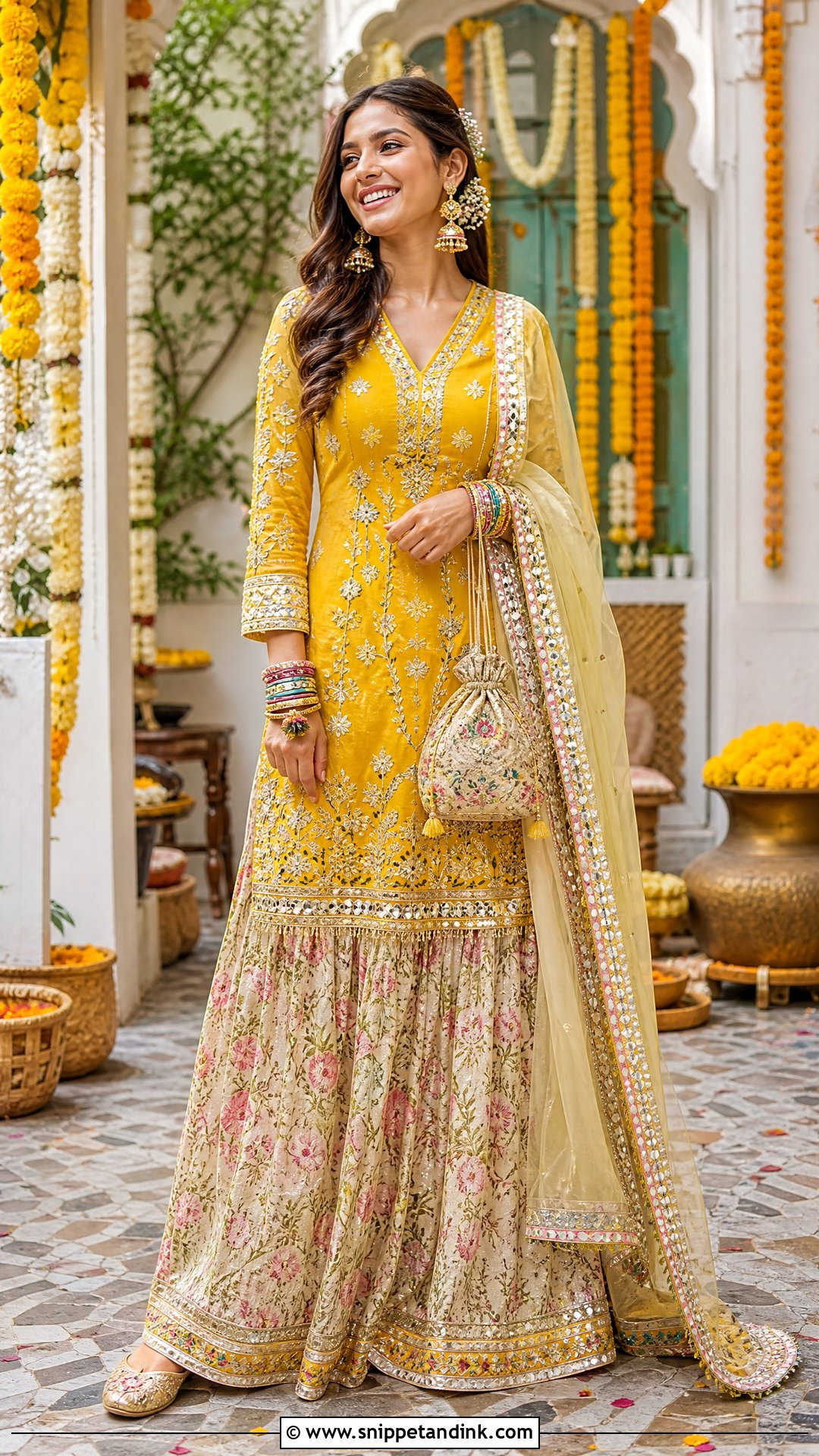 Kurta Skirt Set For Indian Wedding - Snippet and Ink - 25 Indian Wedding Dresses for Girls