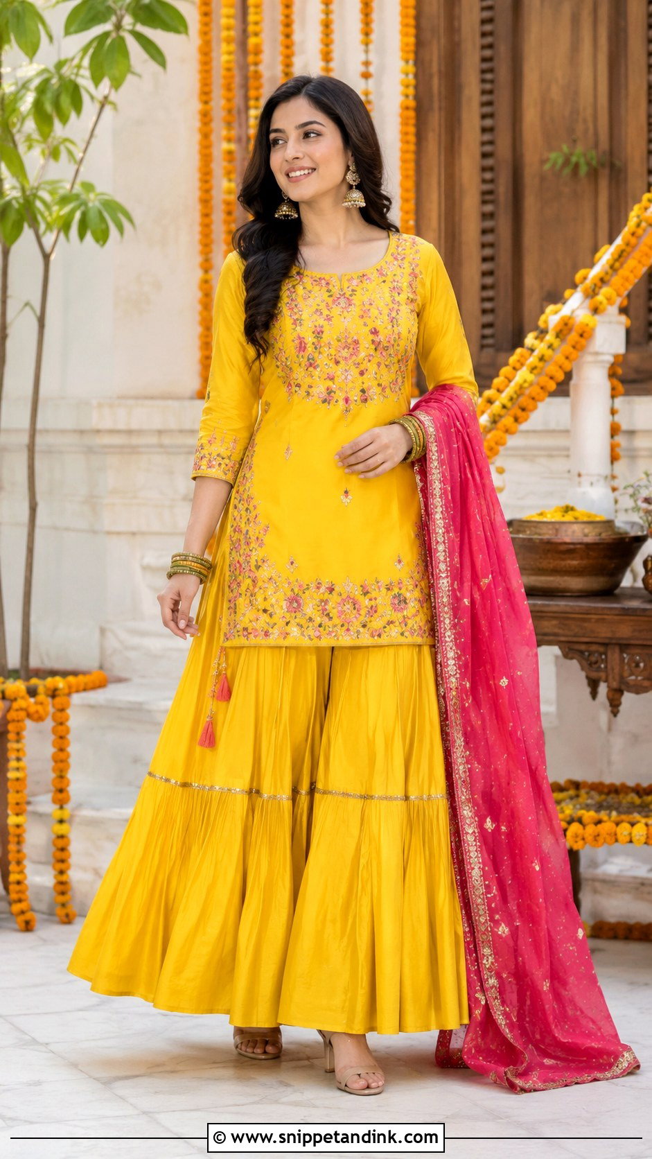 Kurta Skirt Set For Sister Wedding - Snippet and Ink - 30 Indian Sister Wedding Dress Ideas