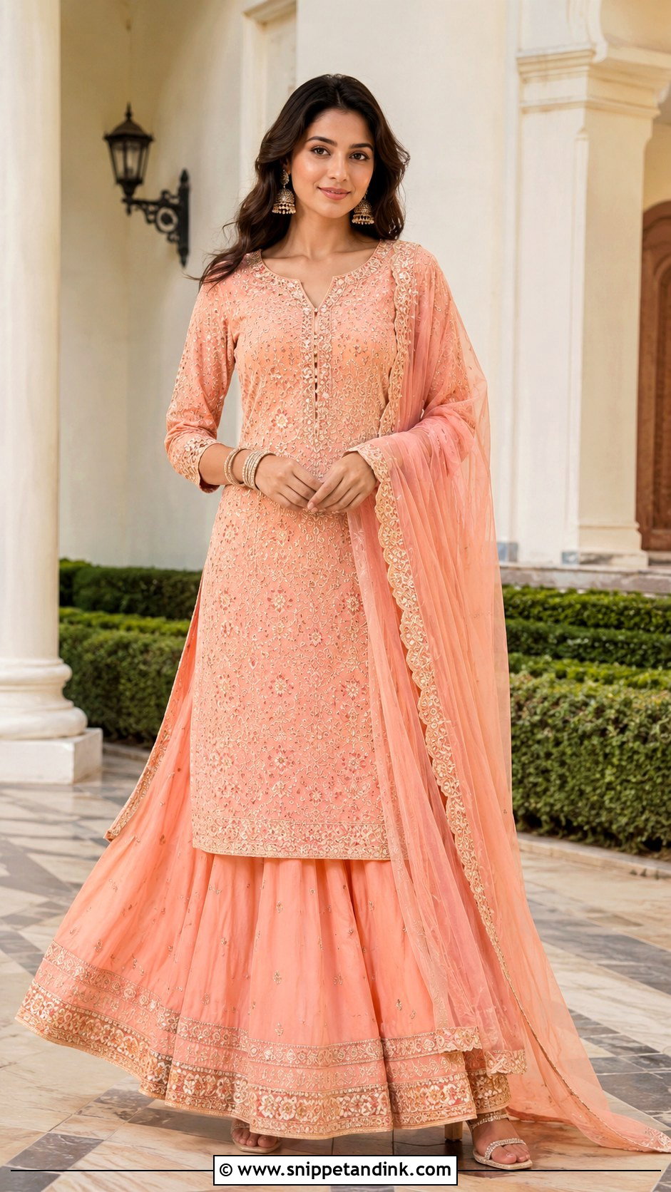Kurta Skirt Set For Wedding - Snippet and Ink - 25 Trending Indian Outfits for Wedding