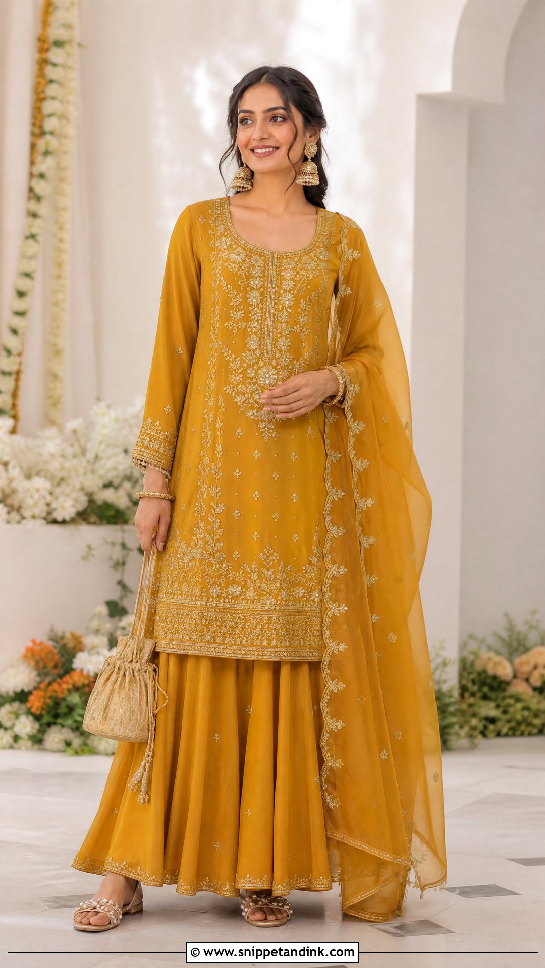 Kurta Skirt Set For Wedding - Snippet and Ink - 25 Indian Dress for Wedding Ideas