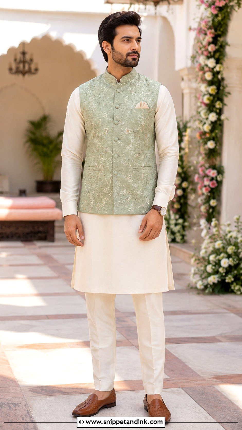 Kurta With Nehru Jacket For Bride Brother - Snippet and Ink - 20 Bride Brother Outfit Ideas