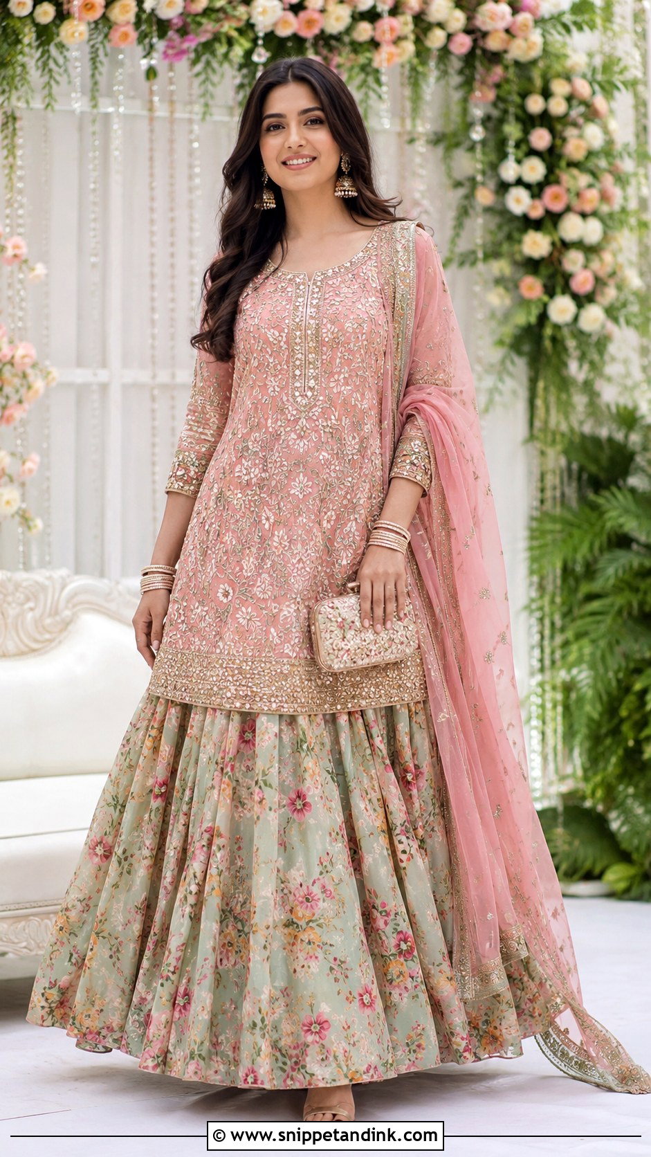 Kurta With Skirt - Snippet and Ink - 25 Indian Wedding Dresses for Women