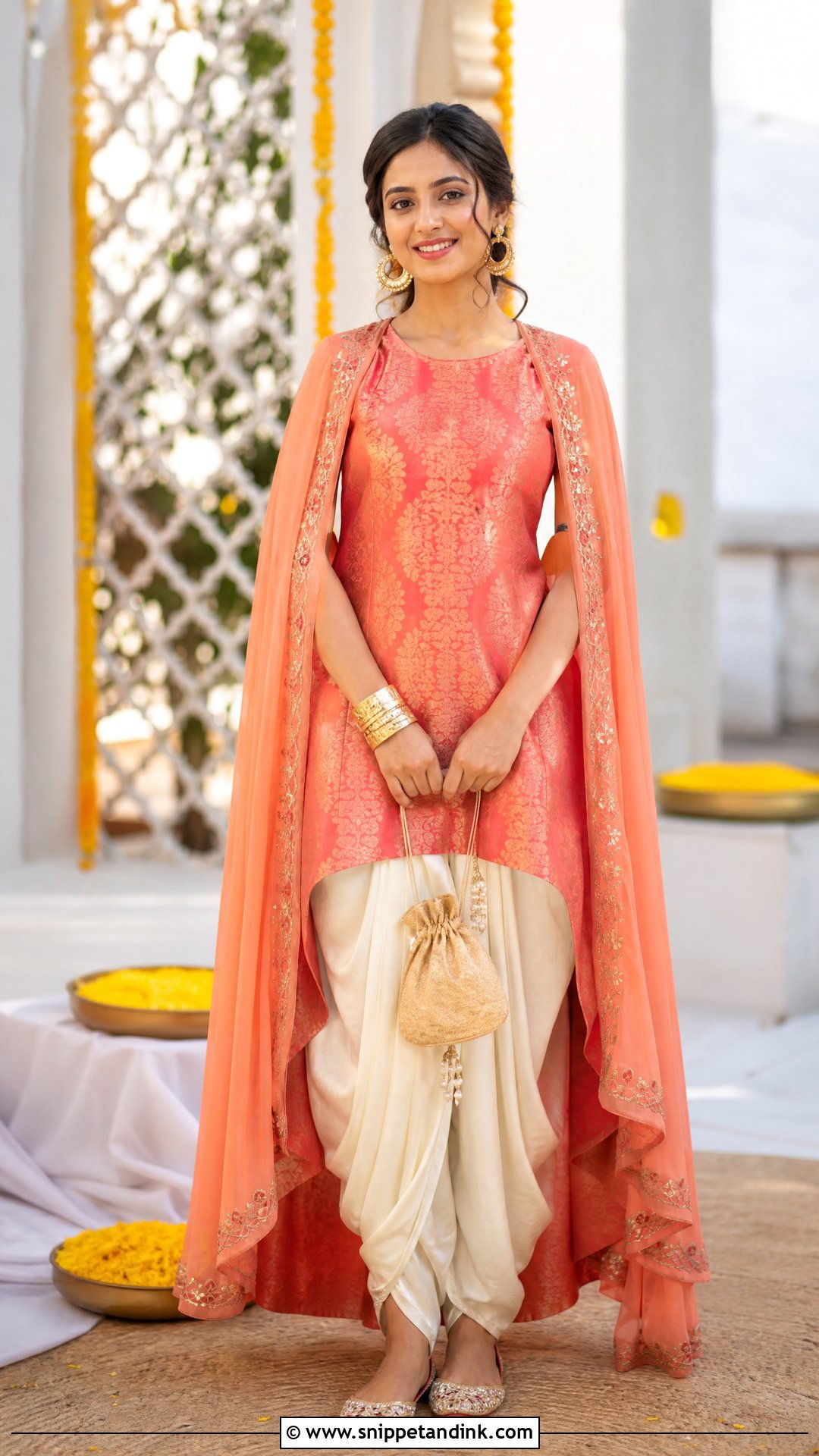 Kurta and Dhoti Pants for Brother Marriage - Snippet and Ink - 25 Brother Marriage Dress for Sister Ideas
