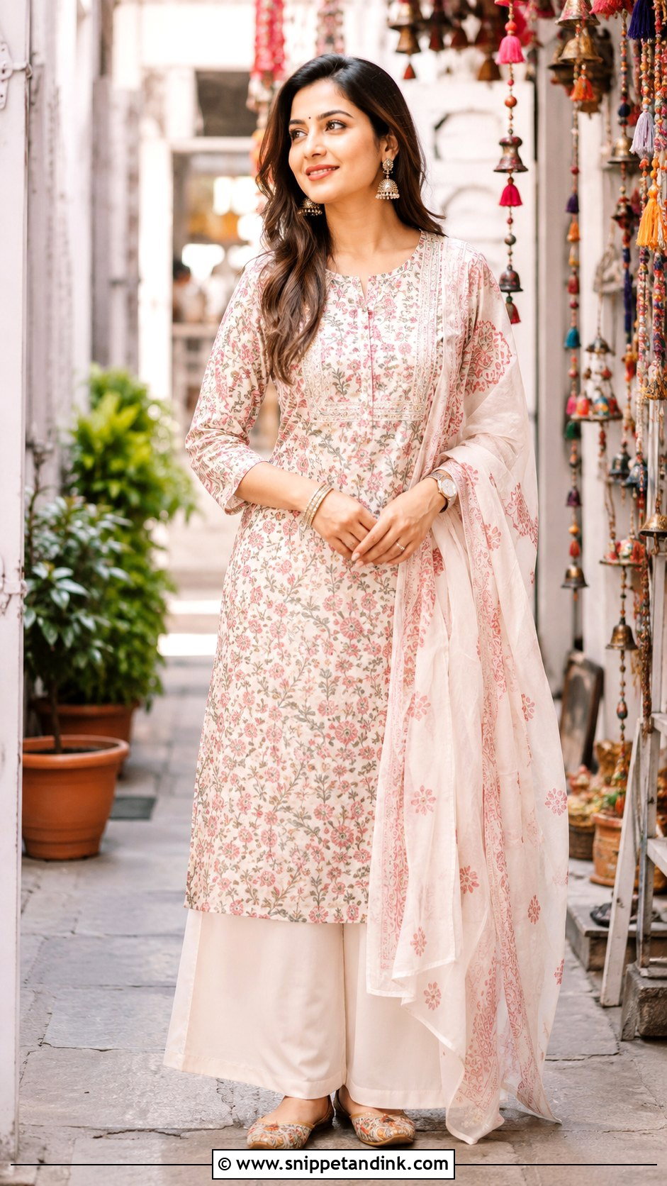 Kurti With Palazzo Look - Snippet and Ink - 25 Indian After Marriage Look Ideas