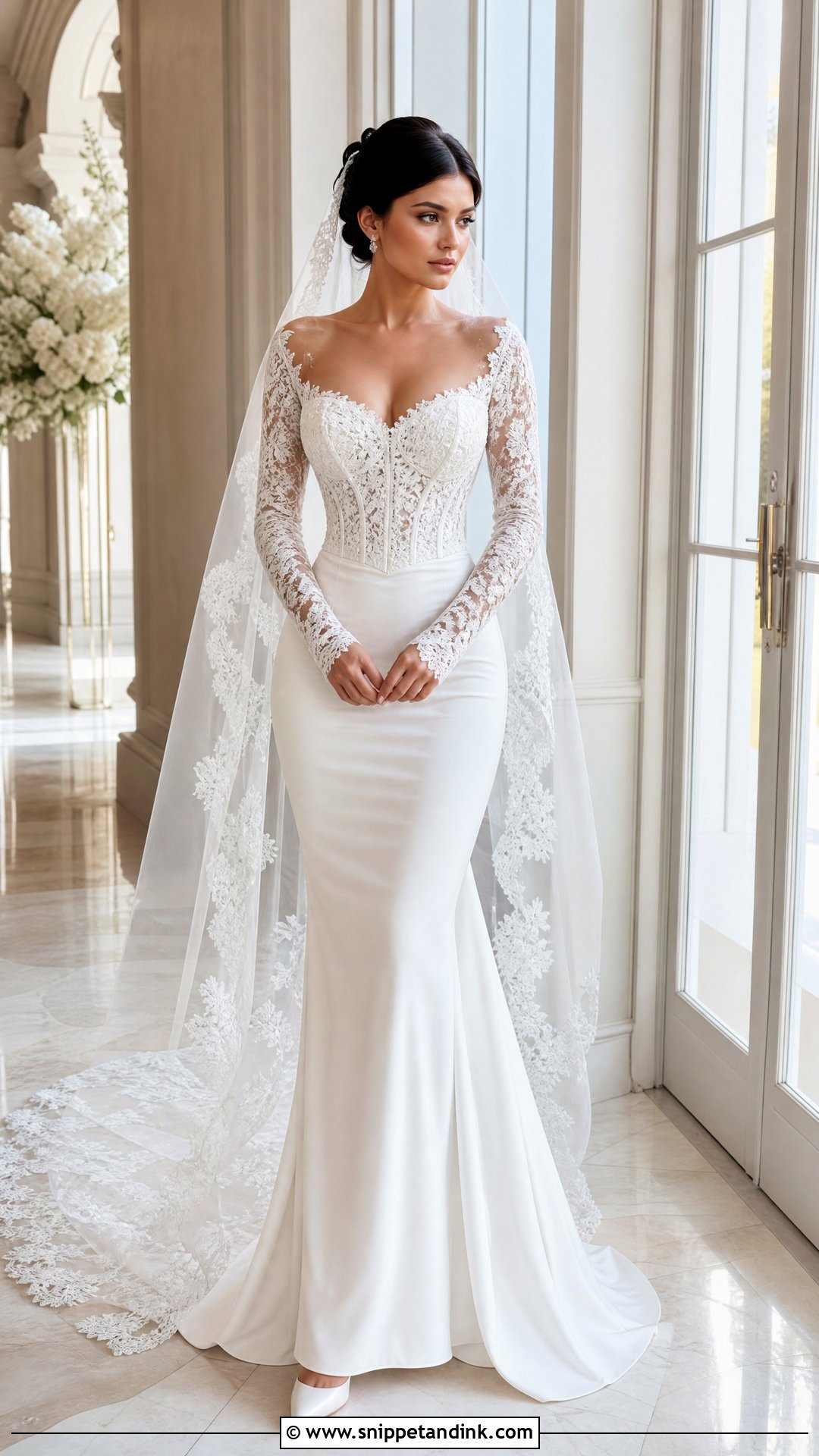 Kylie Jenner Lace Long Sleeve Wedding Dress - Snippet and Ink - 20 Kylie Jenner Wedding Dress Ideas