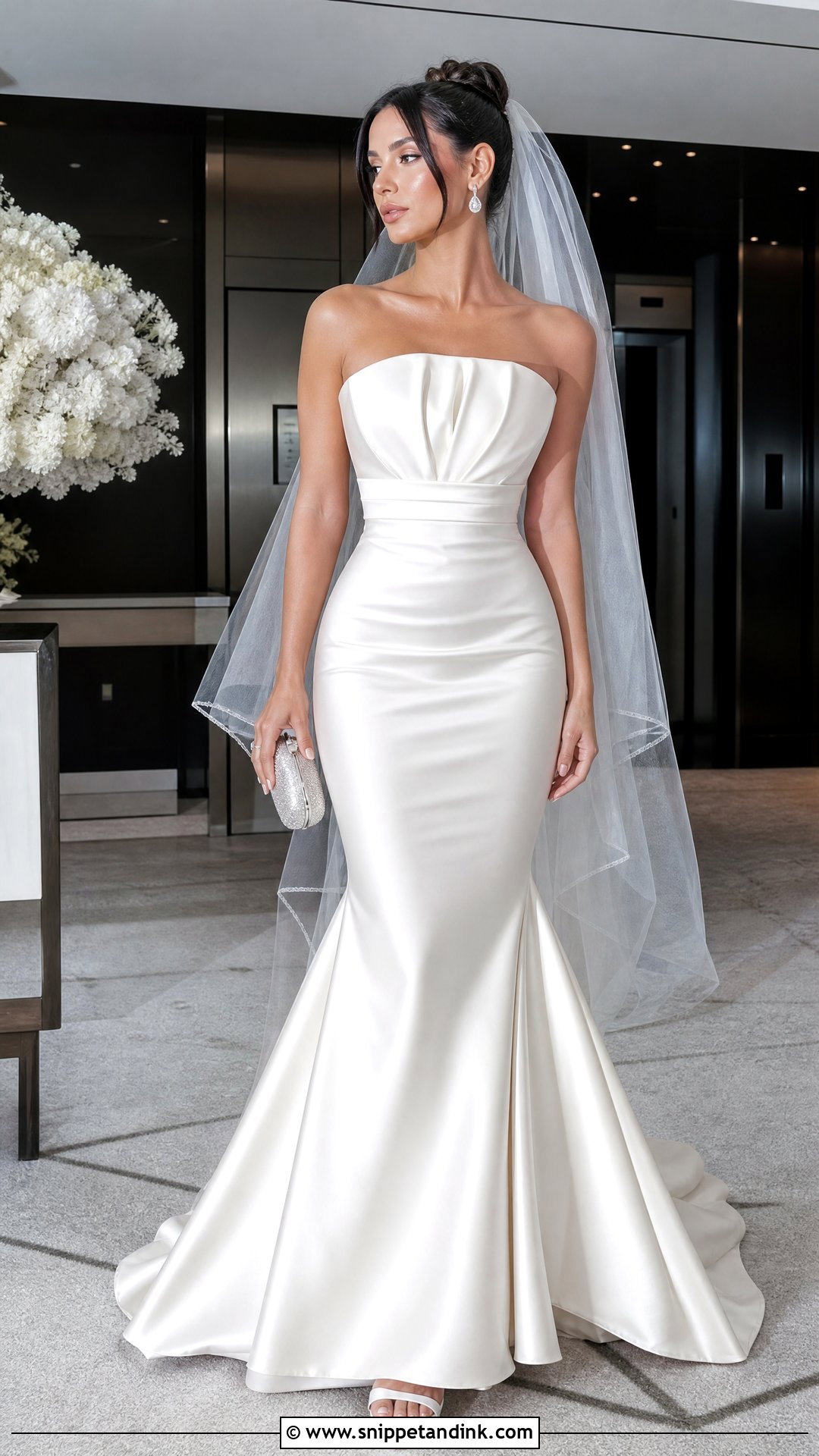 Kylie Jenner Satin Mermaid Wedding Dress - Snippet and Ink - 20 Kylie Jenner Wedding Dress Ideas